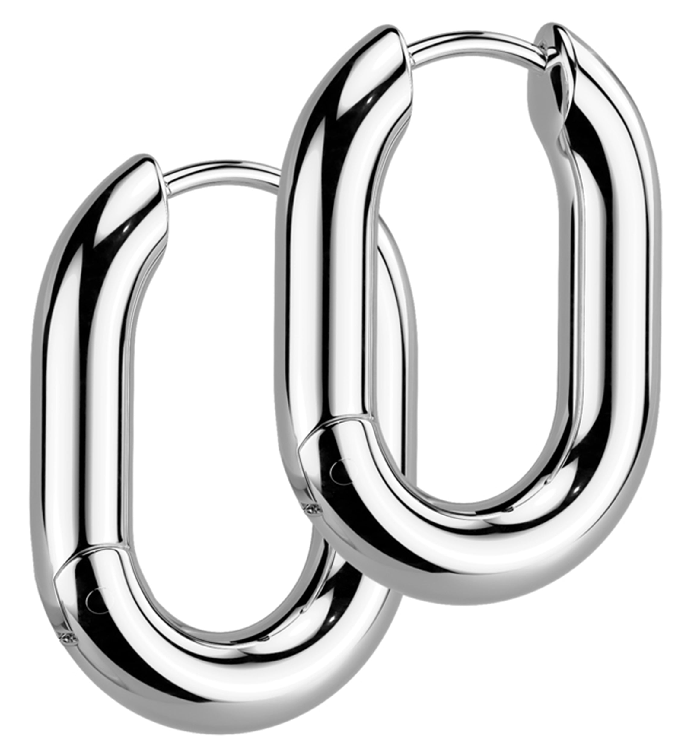 Urban Jewelry Herren Ohrringe - Edelstahl Stecker Mit Scharnier Für Modernen Look