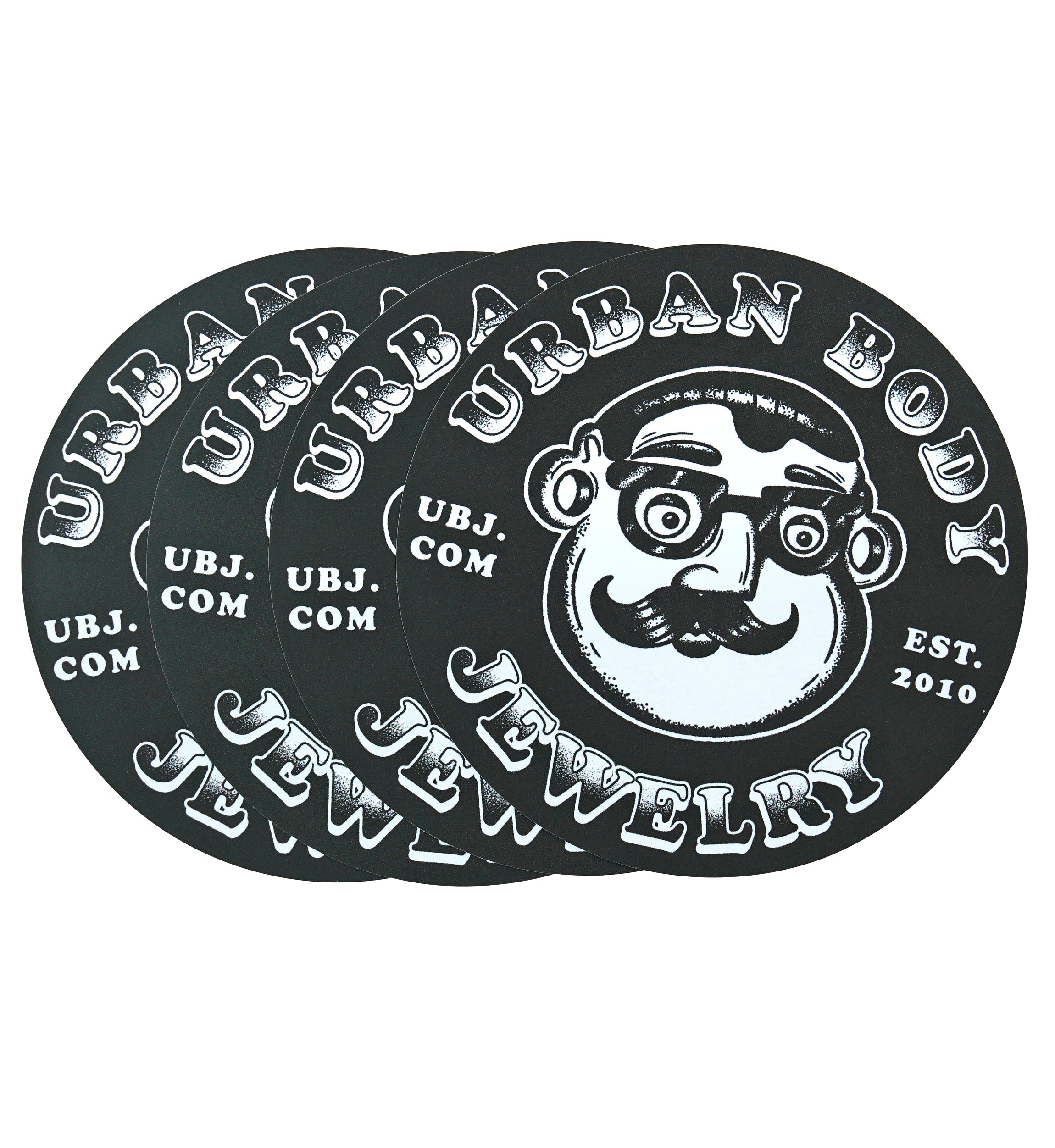 Vintage Plug Dude Sticker Pack (4 pack)