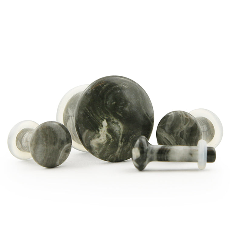Wave Jasper Stone Plugs - Single Flare