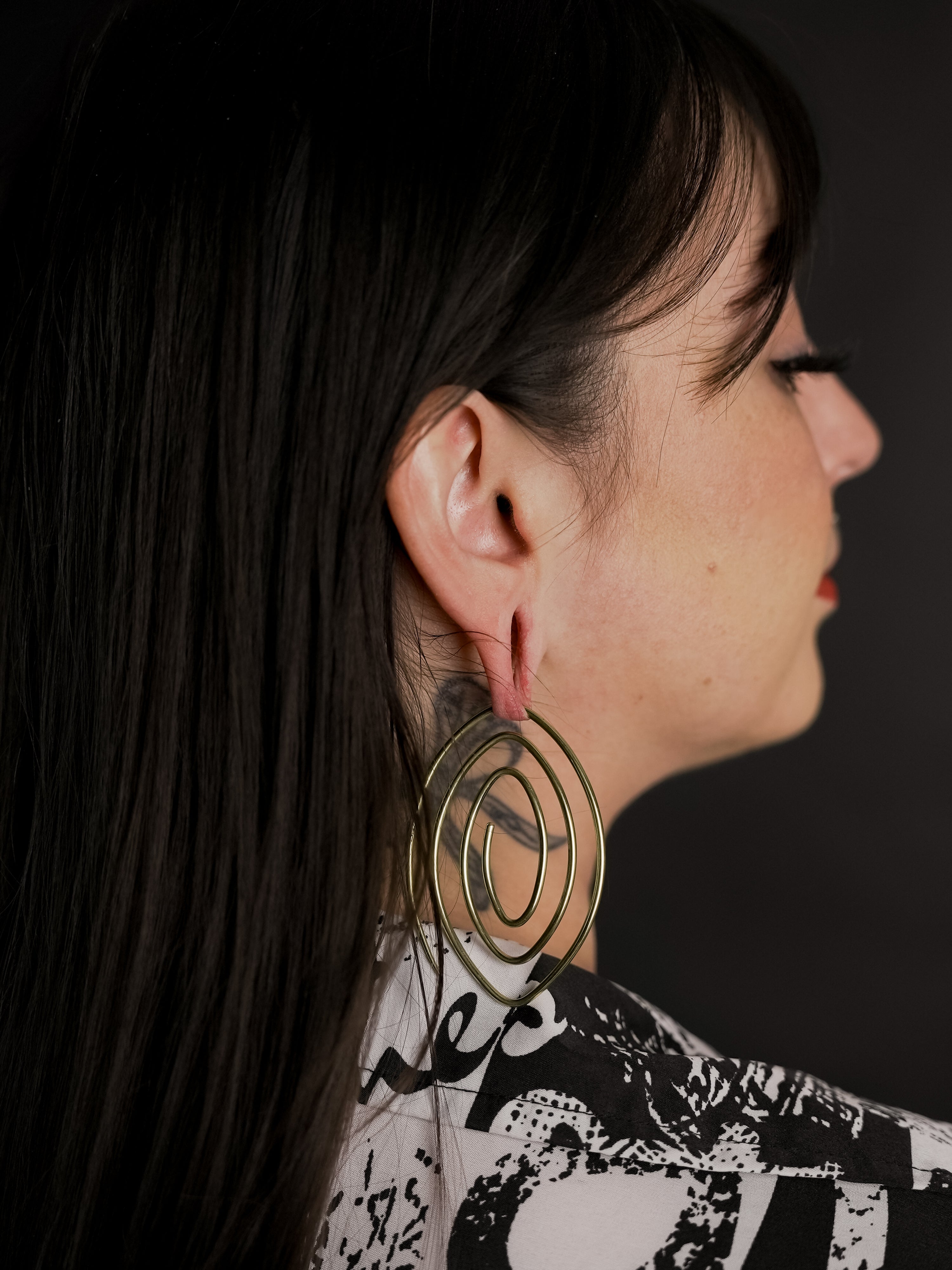 Whirl Brass Ear Weights / Hangers