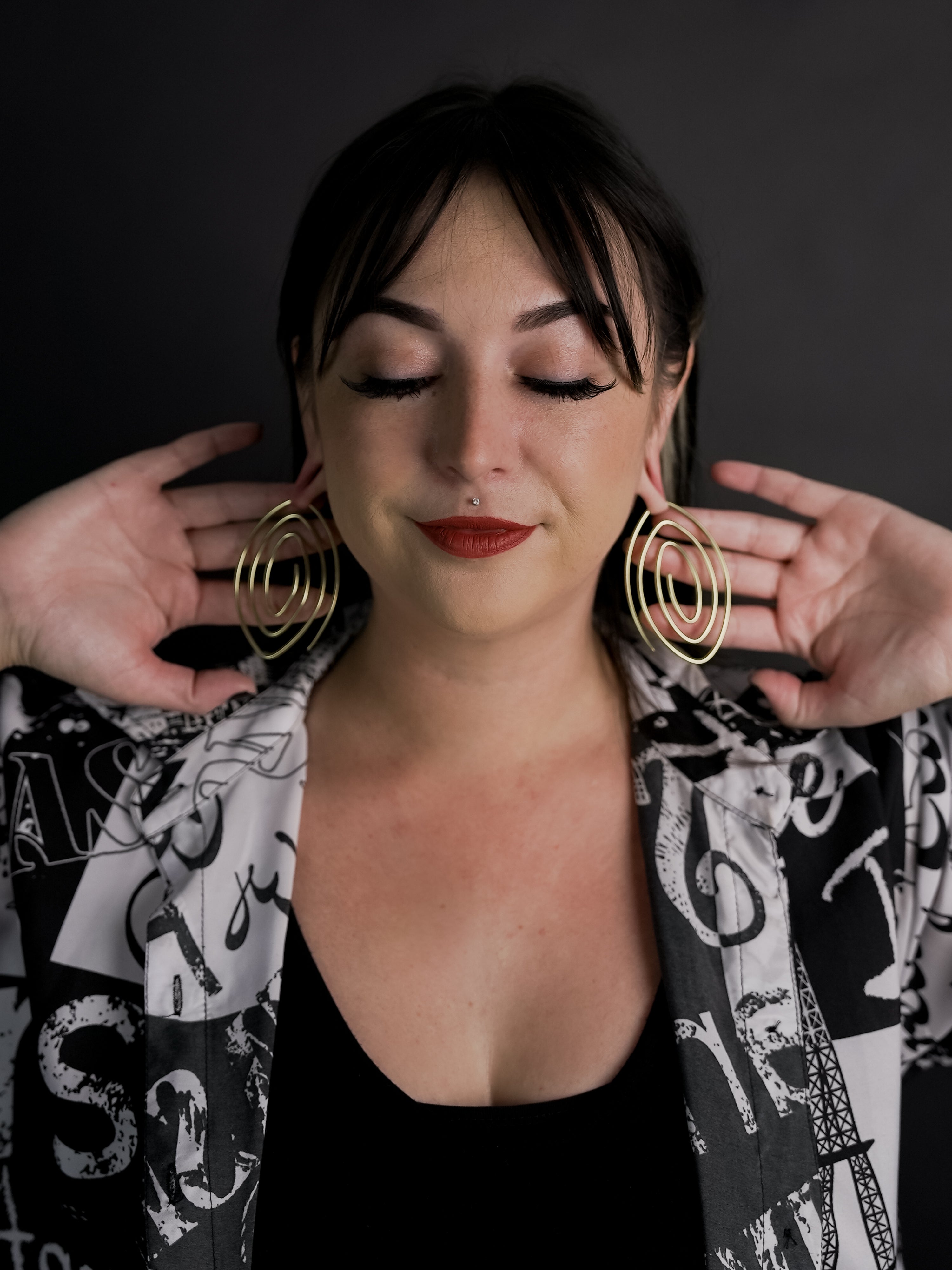 Whirl Brass Ear Weights / Hangers