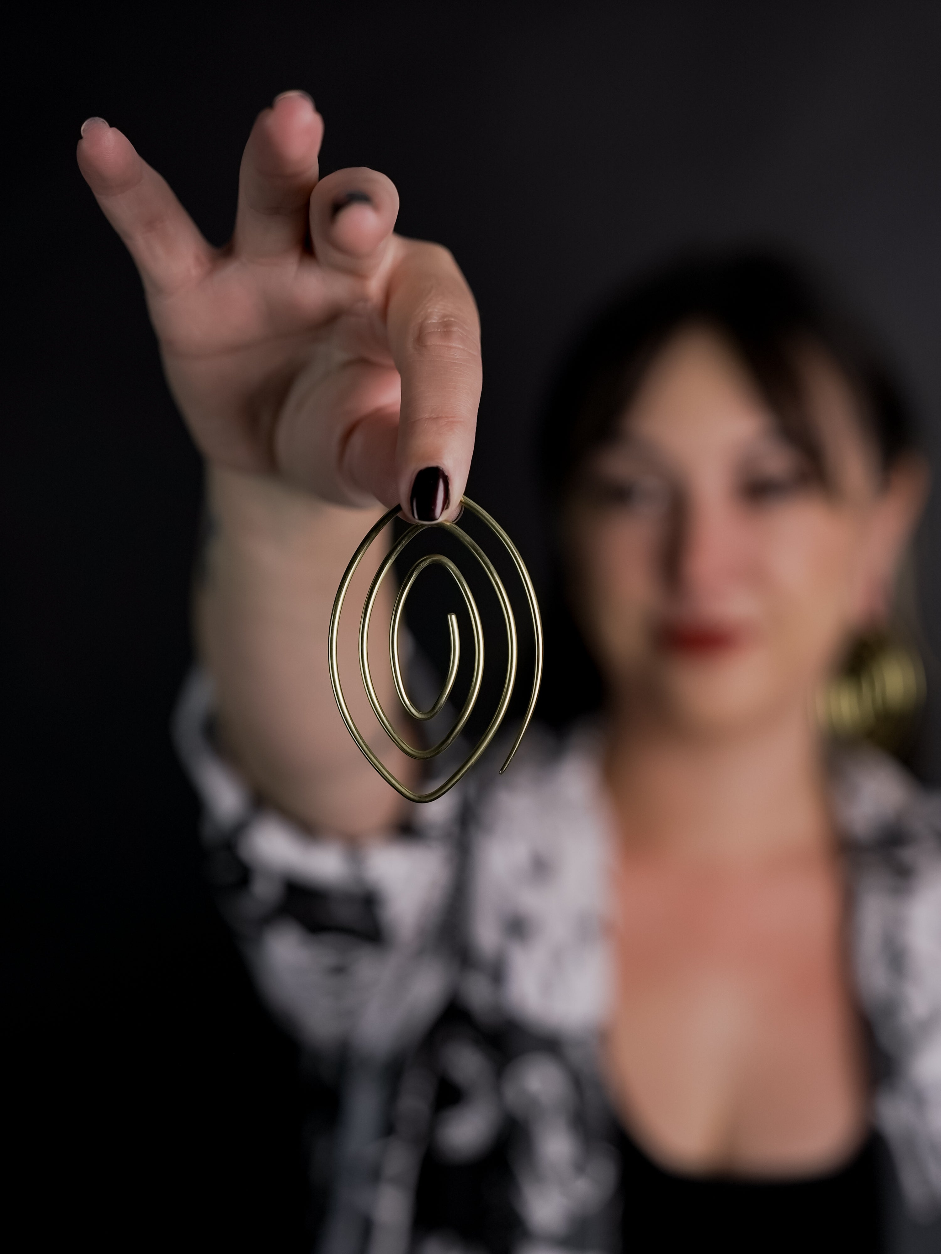 Whirl Brass Ear Weights / Hangers