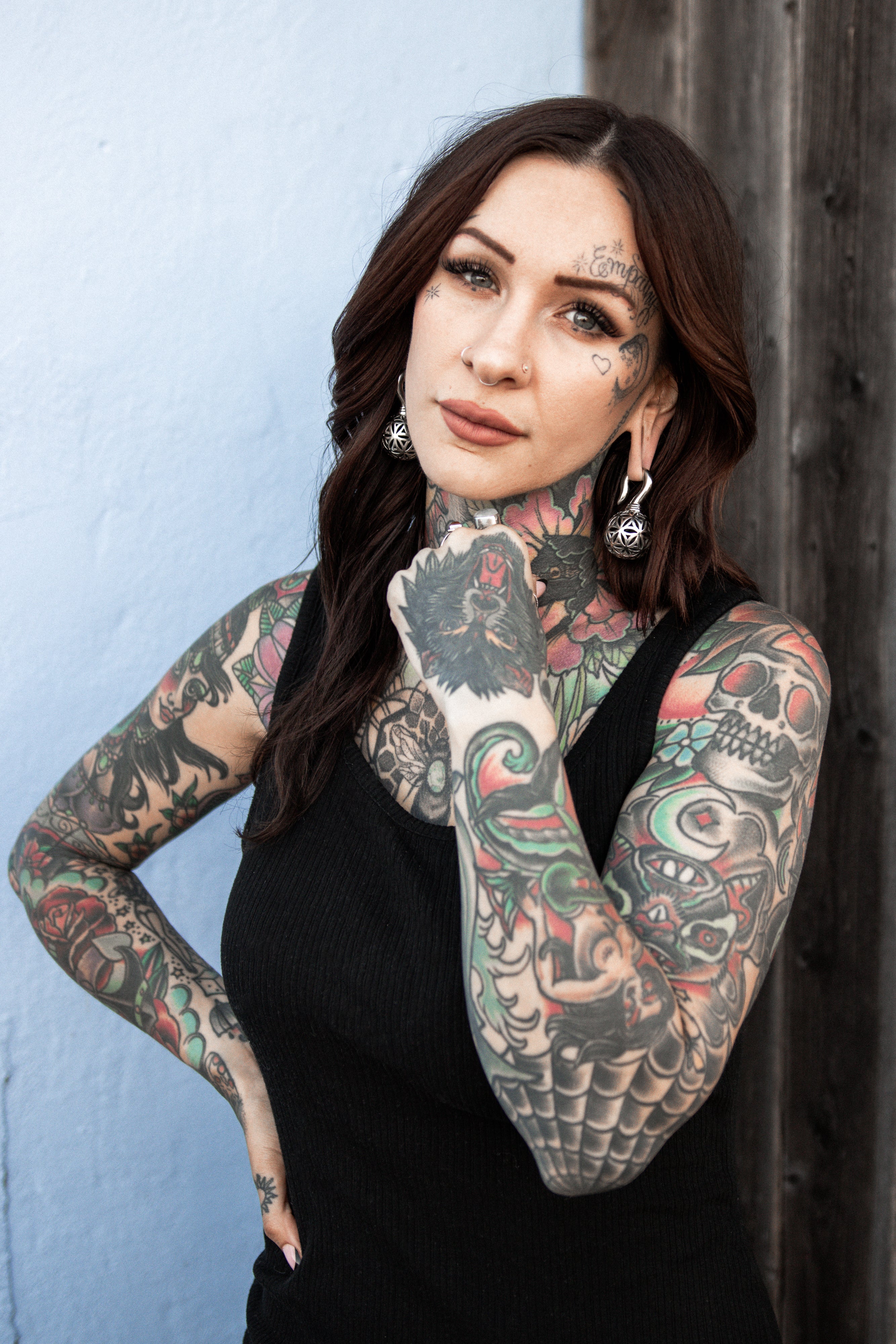 White Brass Orb Ear Weights