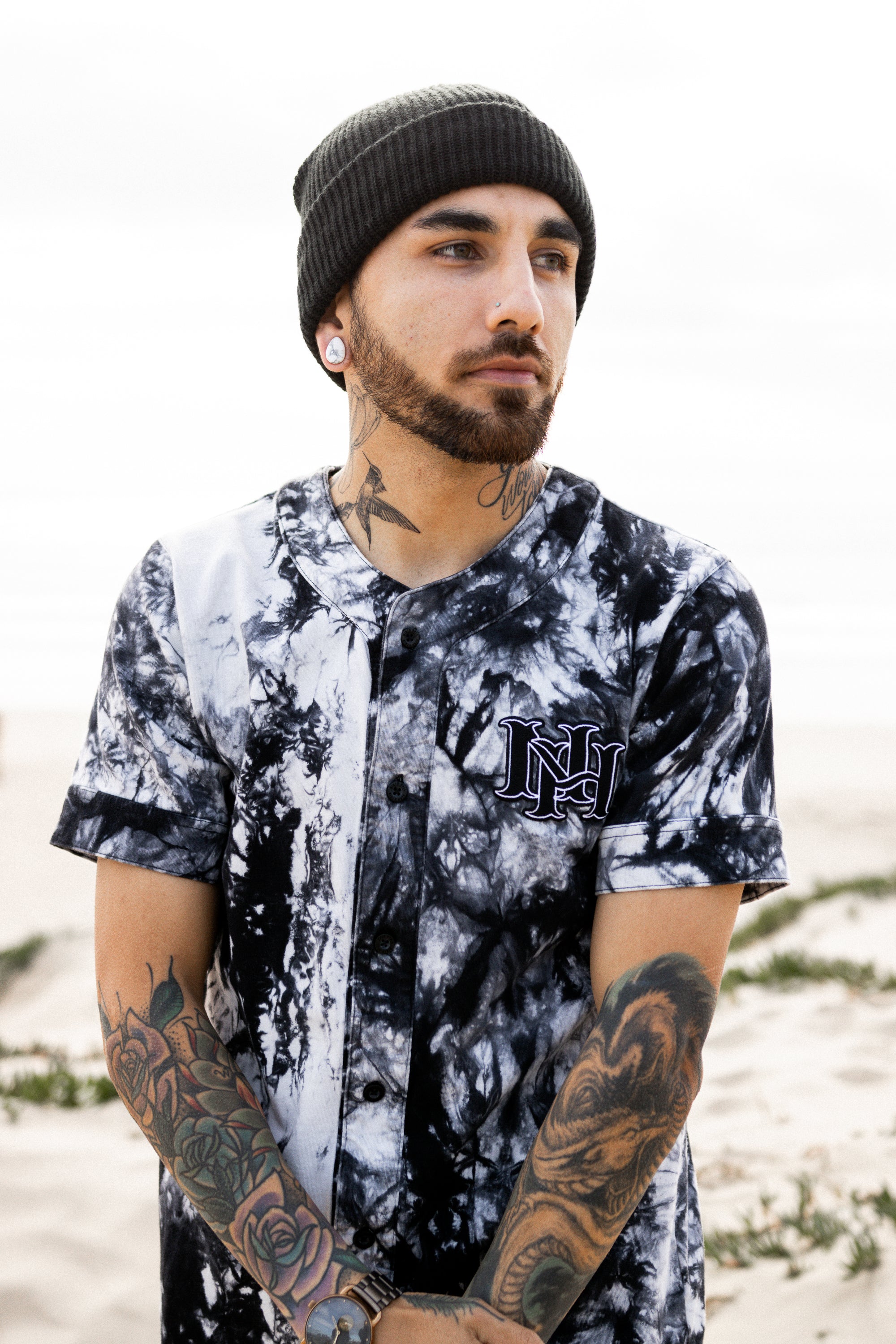 White Howlite Stone Teardrop Plugs