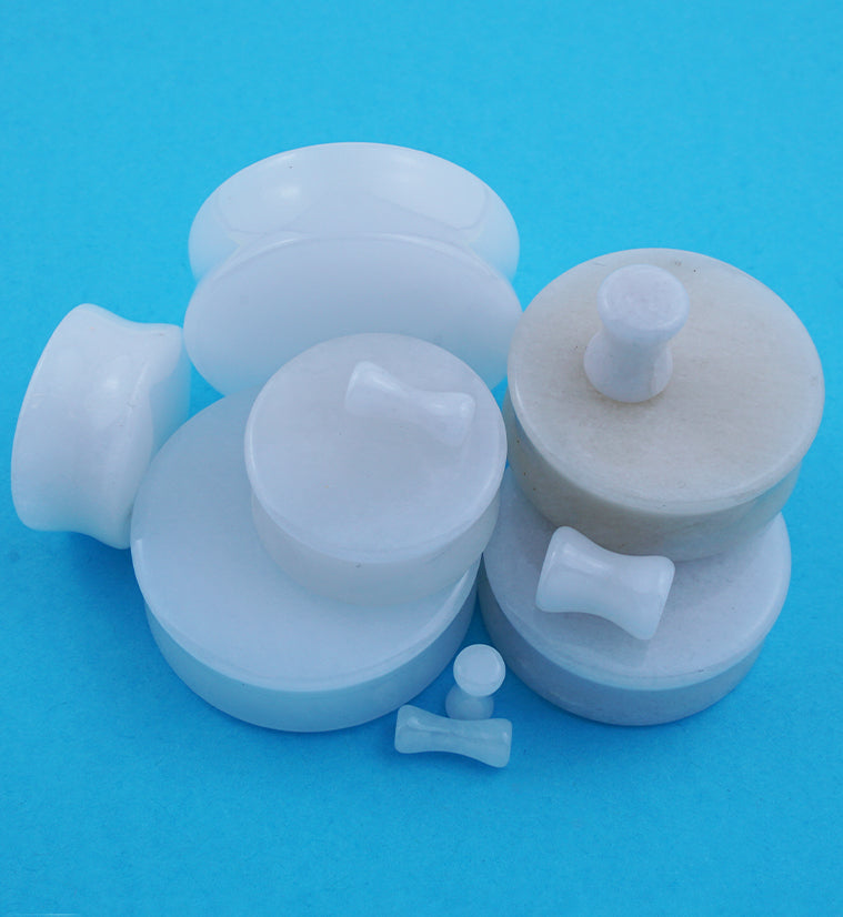 White Quartz Stone Plugs