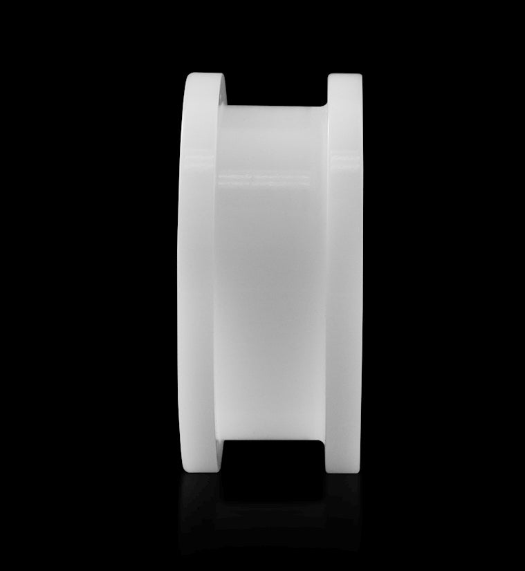 White Acrylic Screw on Tunnels