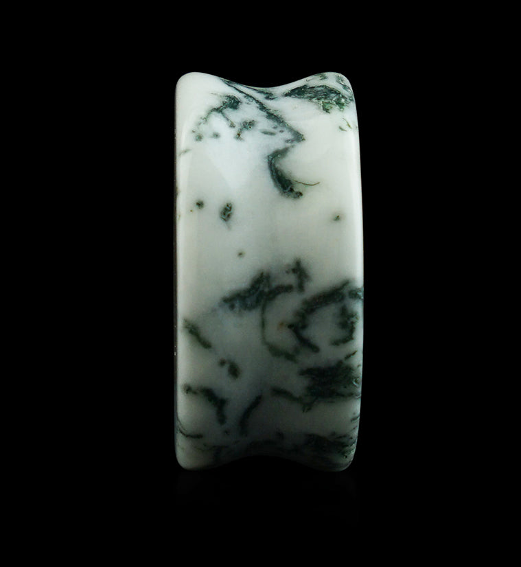 Winter Moss Agate Stone Plugs