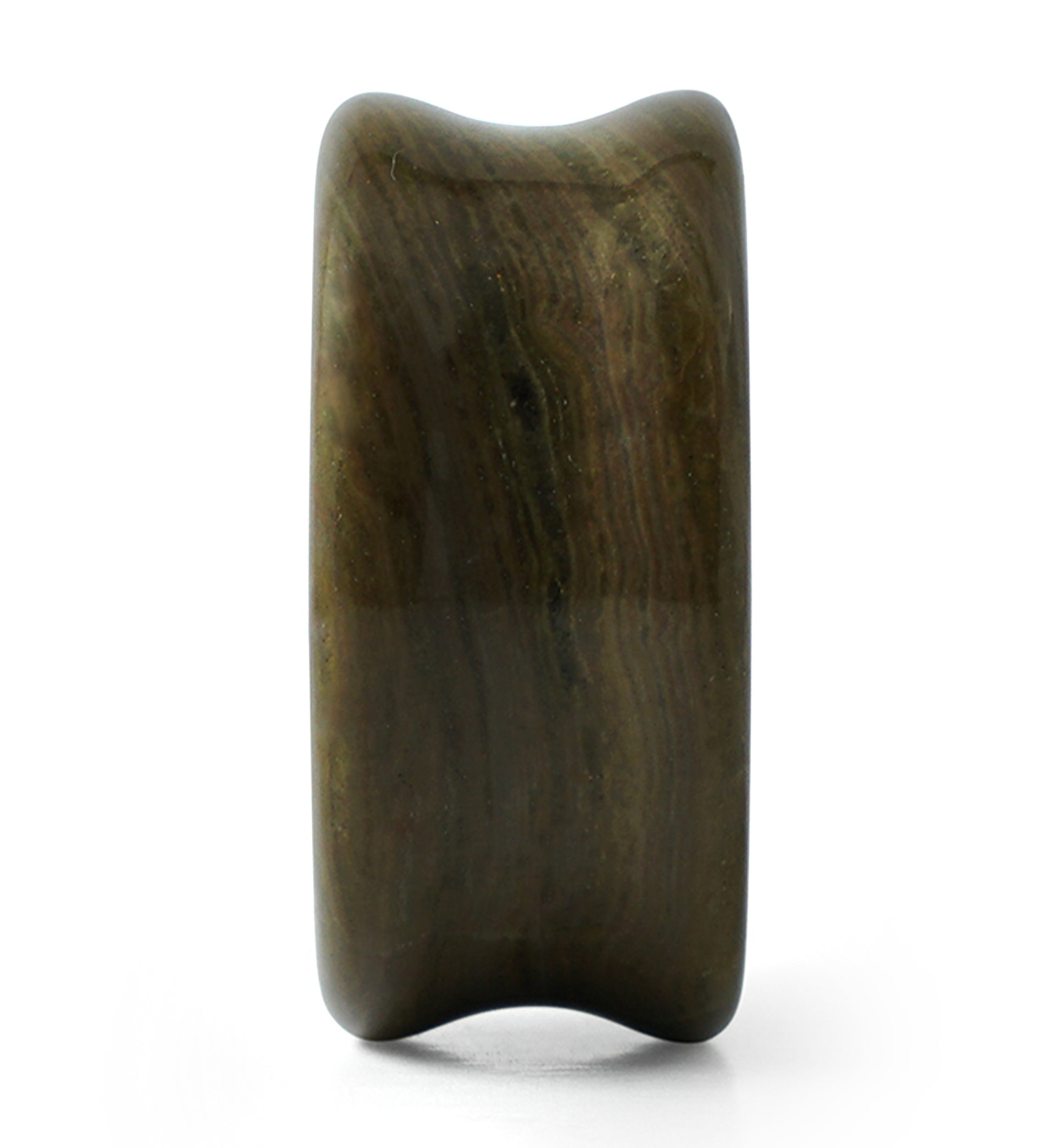 Wood Line Jasper Double Flare Stone Plugs