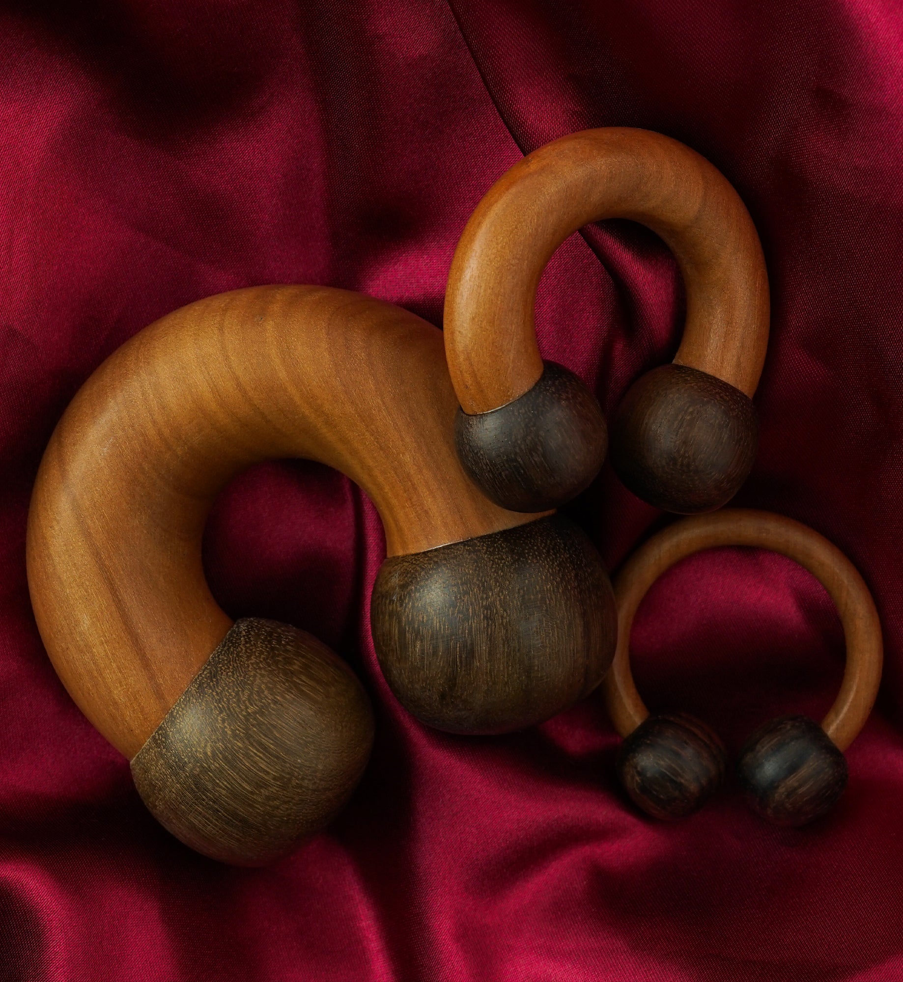 Wooden Circular Barbell Hoop Plugs