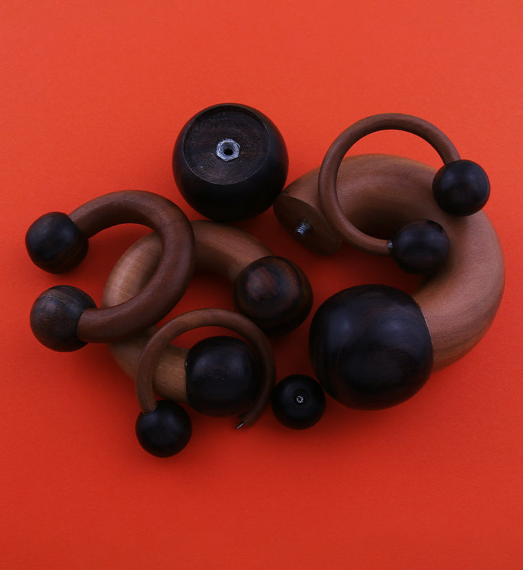 Wooden Circular Barbell Hoop Plugs