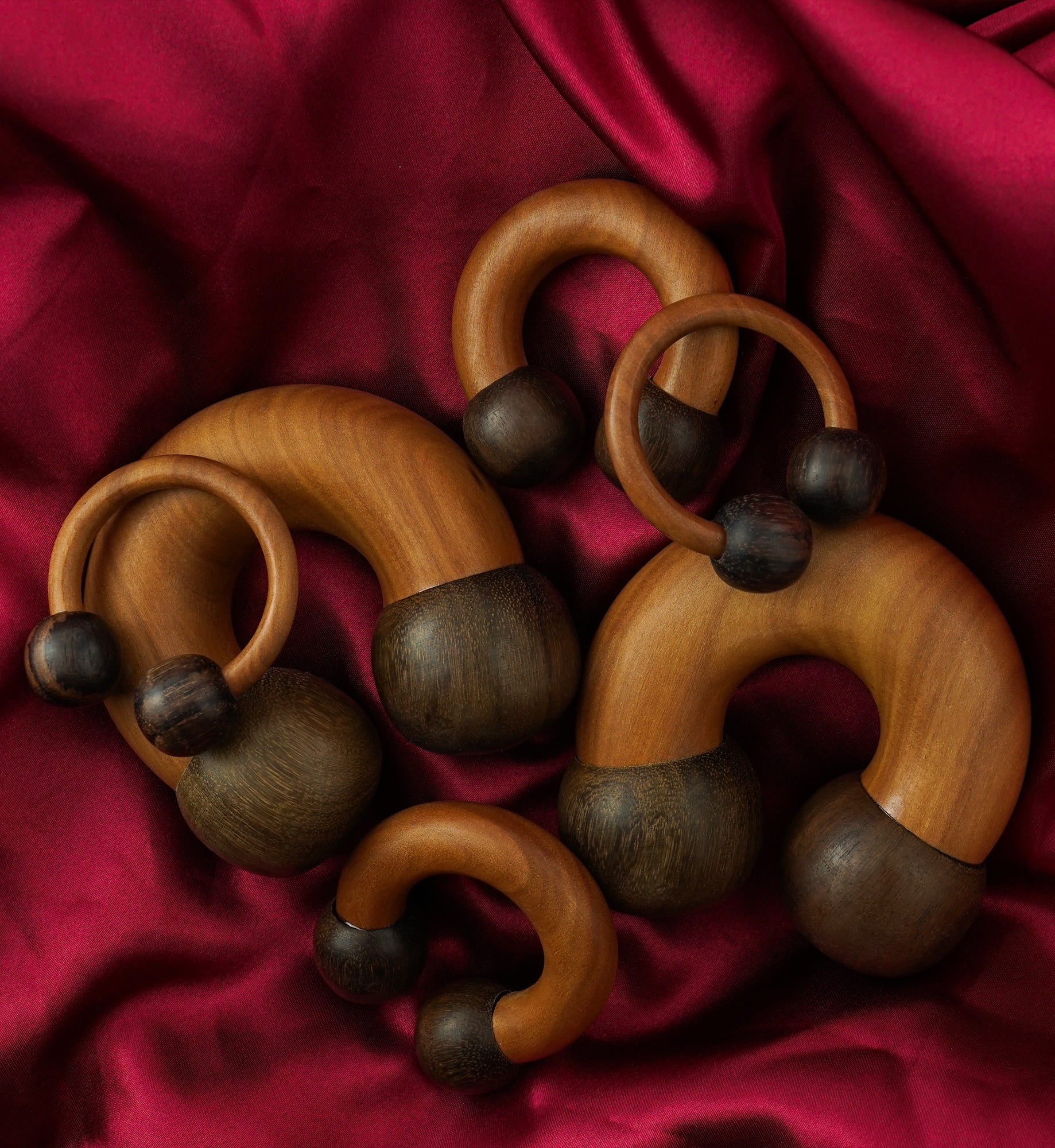Wooden Circular Barbell Hoop Plugs