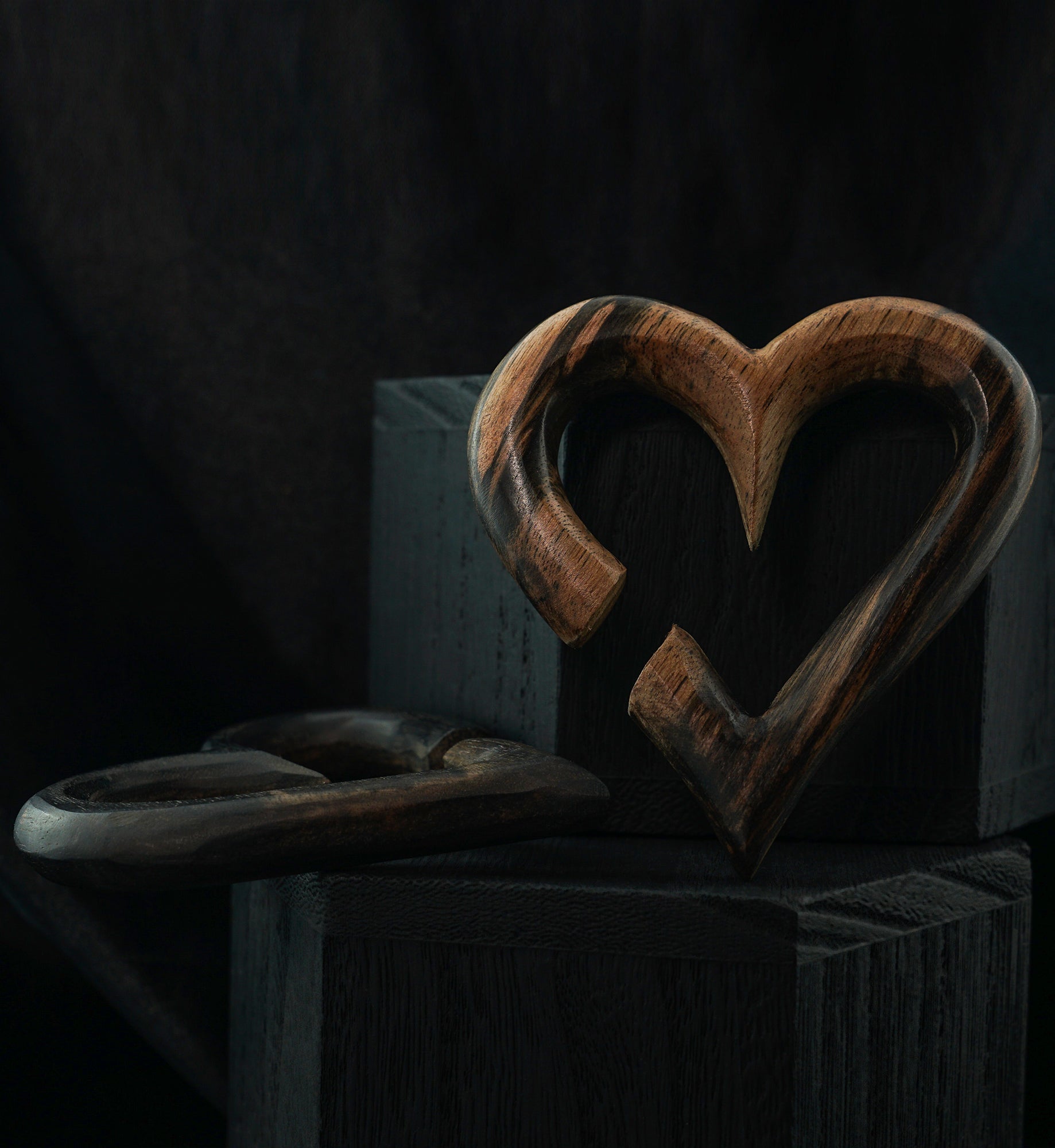 Wooden Heart Hanger Plugs