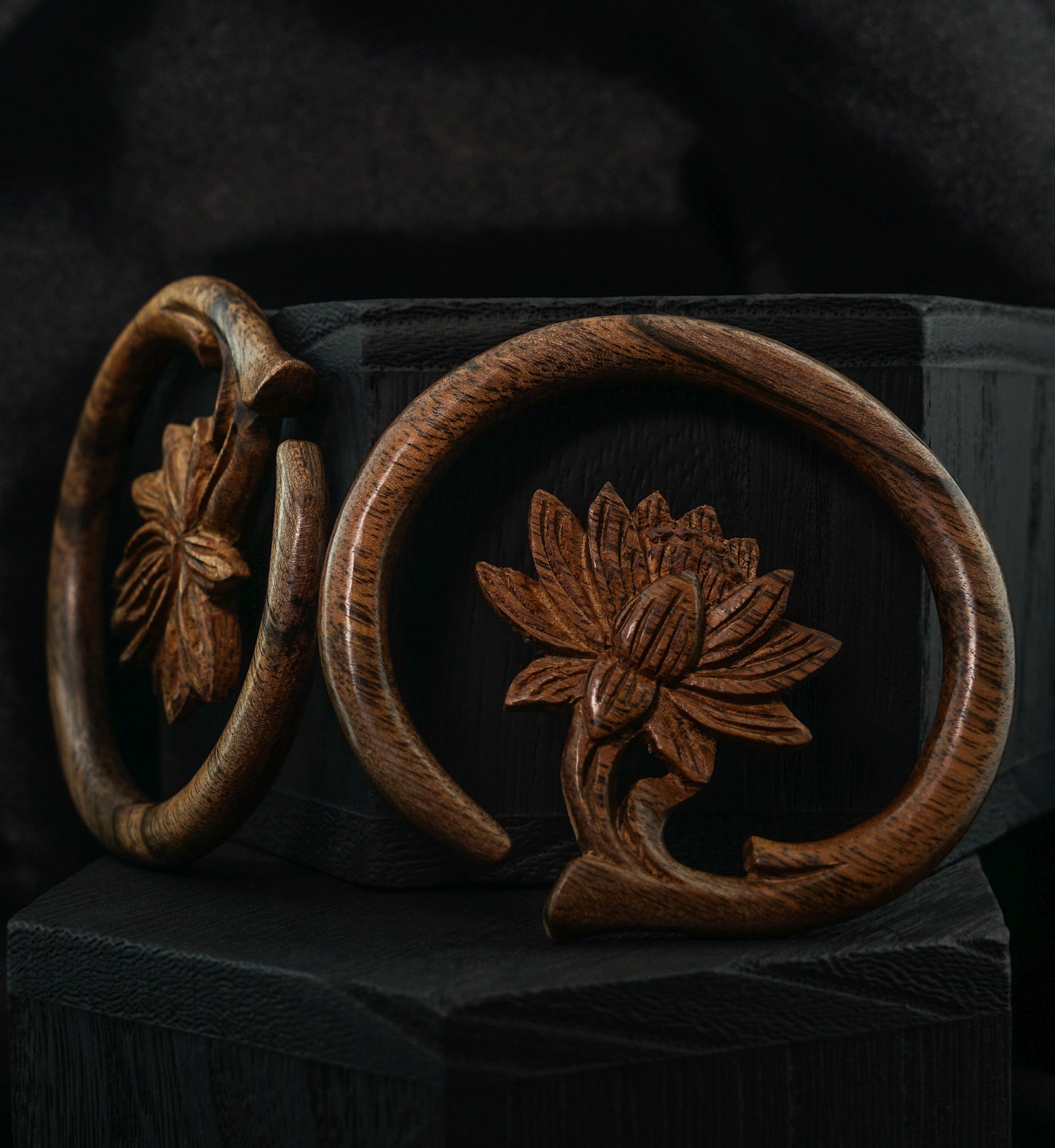 Wooden Water Lily Hoops