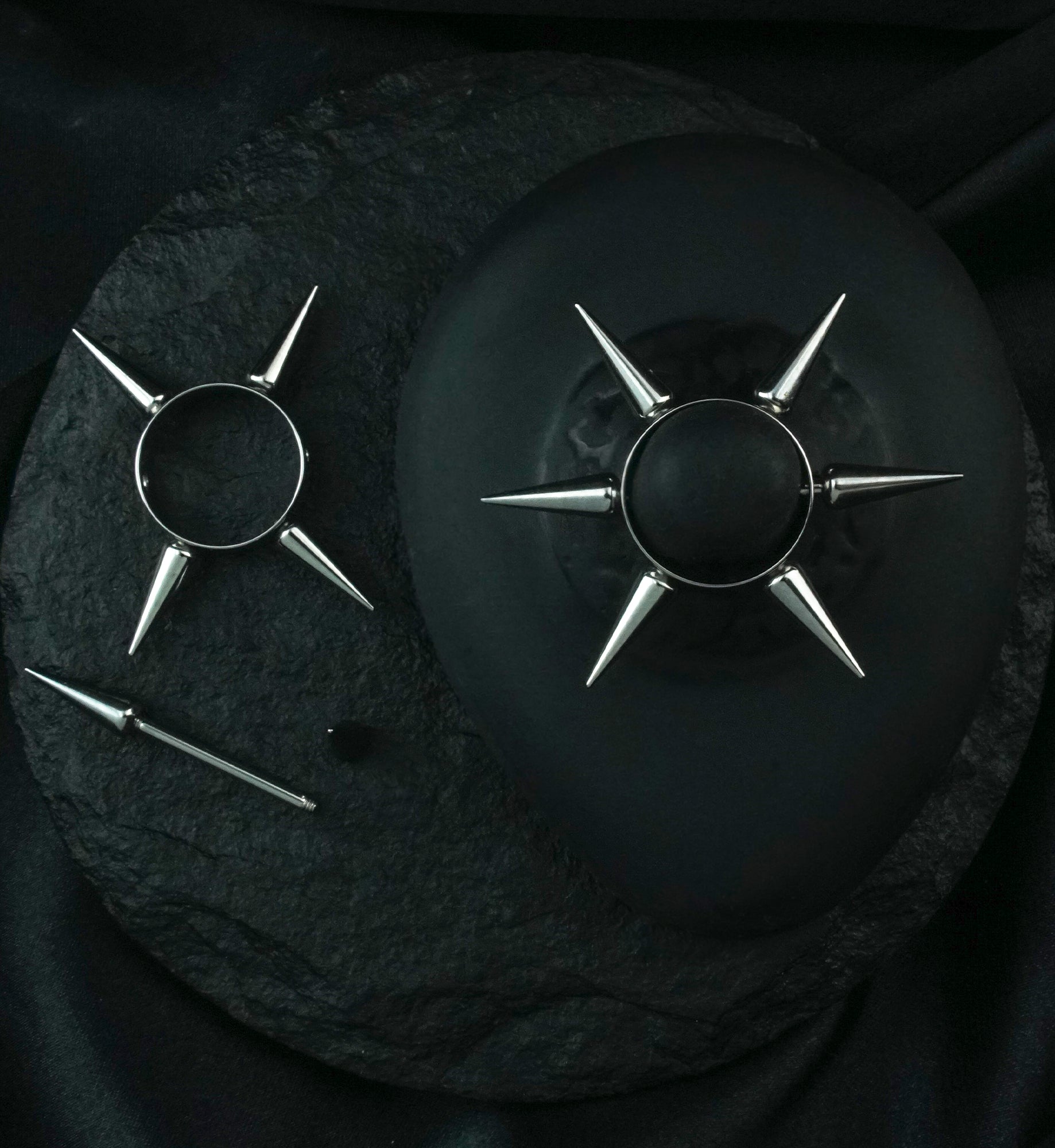 XL Spiked Nipple Rings