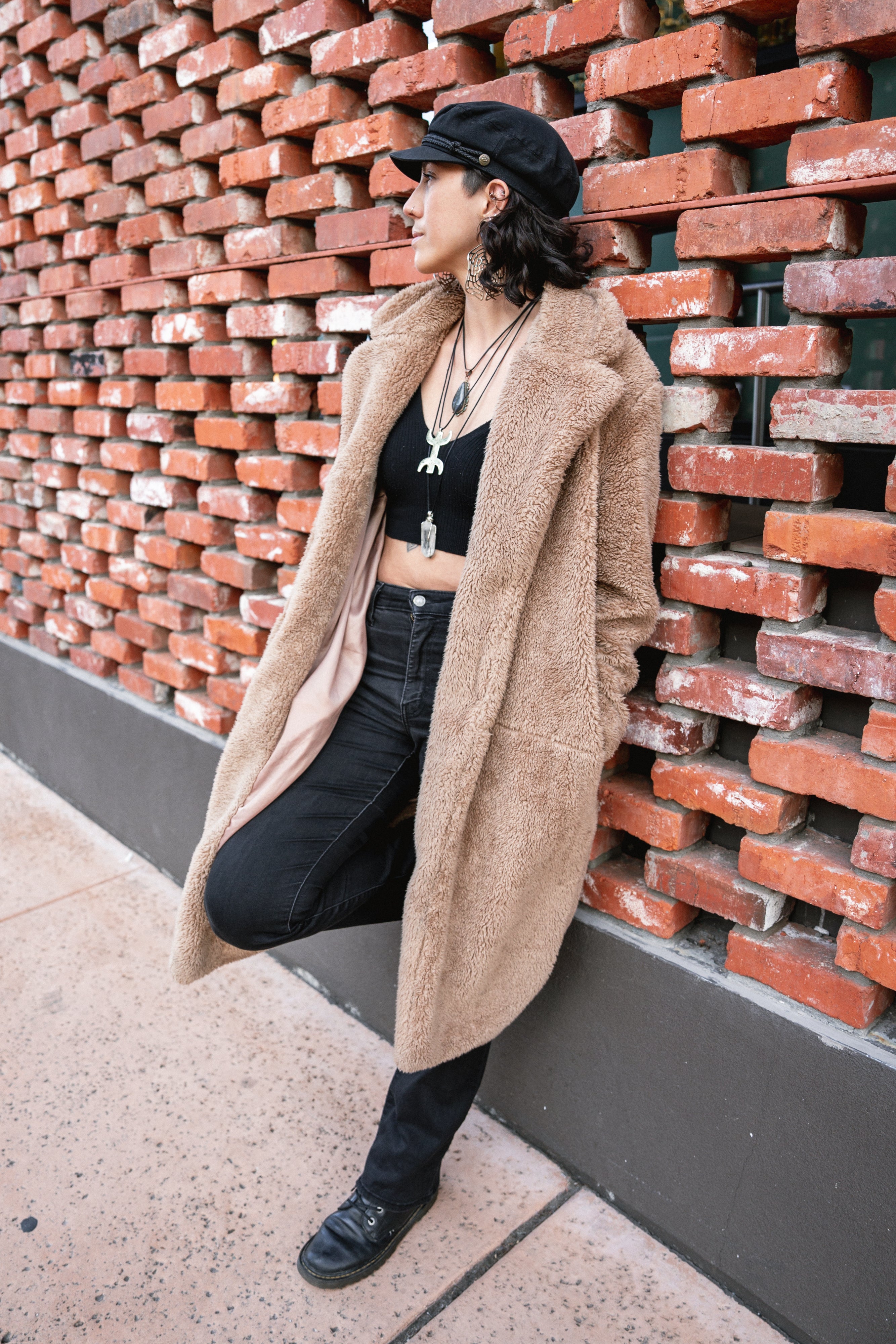 Xylem Geometric White Brass Hangers / Earrings