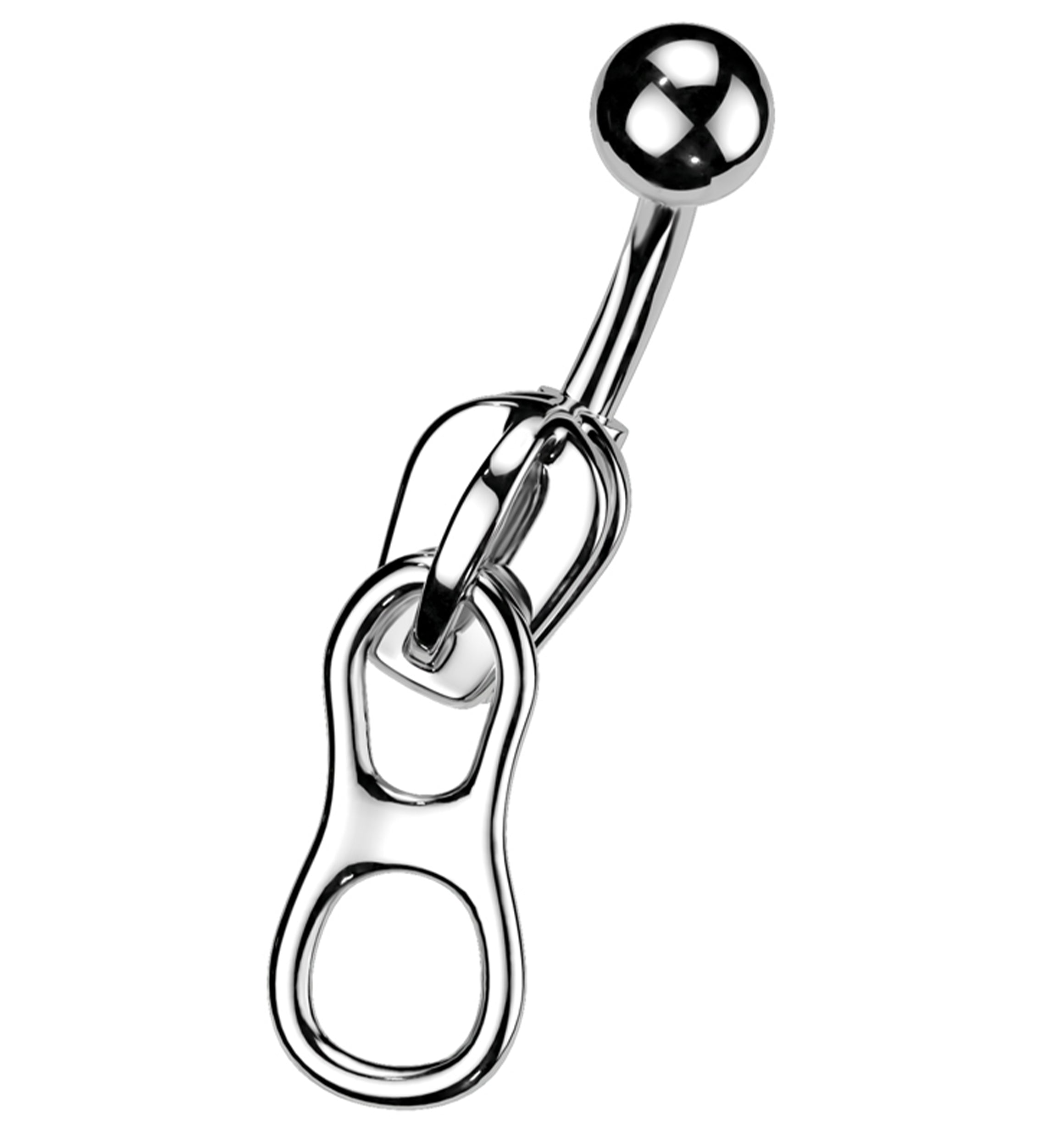 Zipper Belly Button Ring