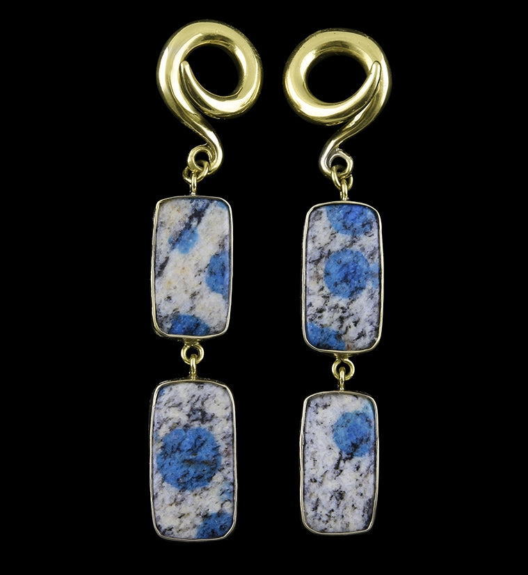 Double K2 Jasper Stone Ear Weights