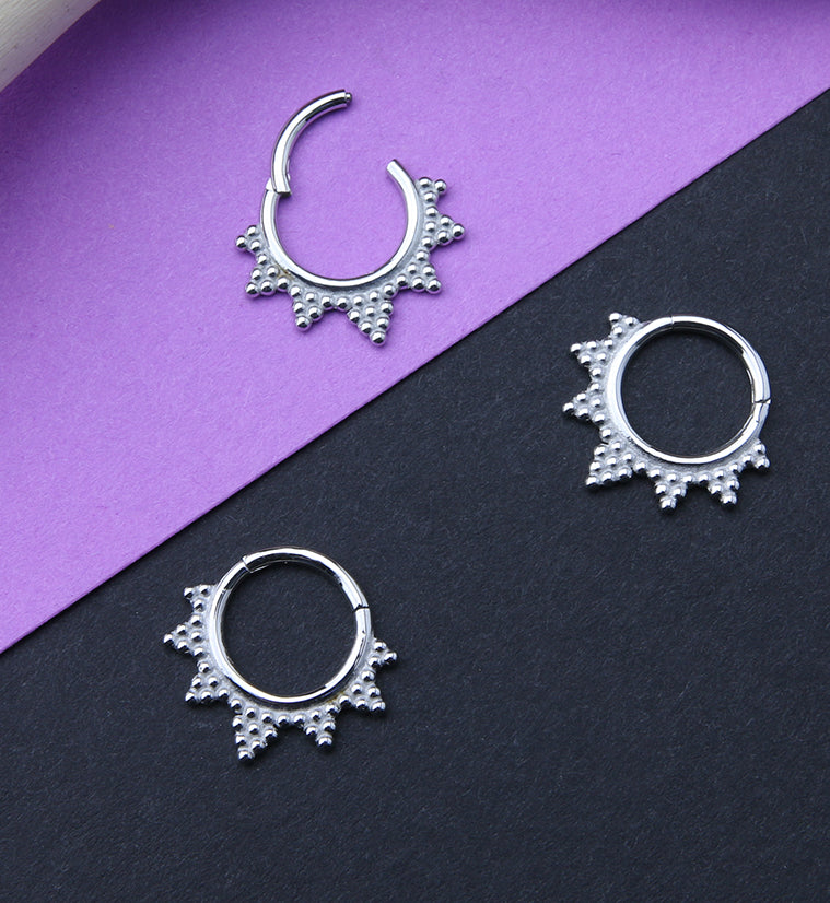 Beaded Pin Hinged Segment Ring