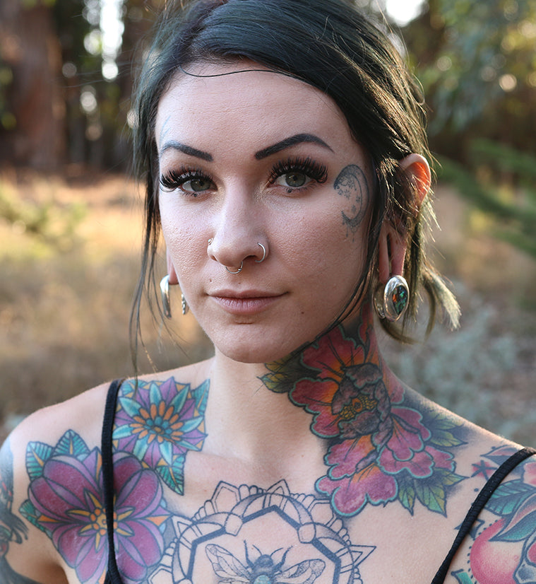 Abalone Knuckle White Brass Ear Weights