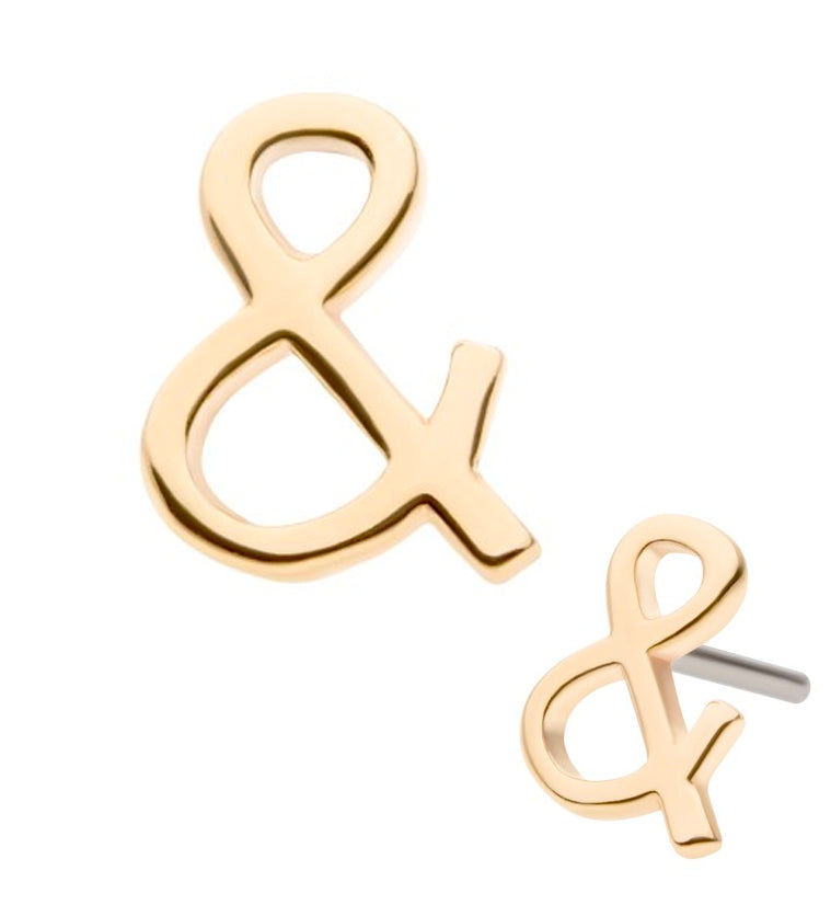 14kt Gold Ampersand Threadless Top