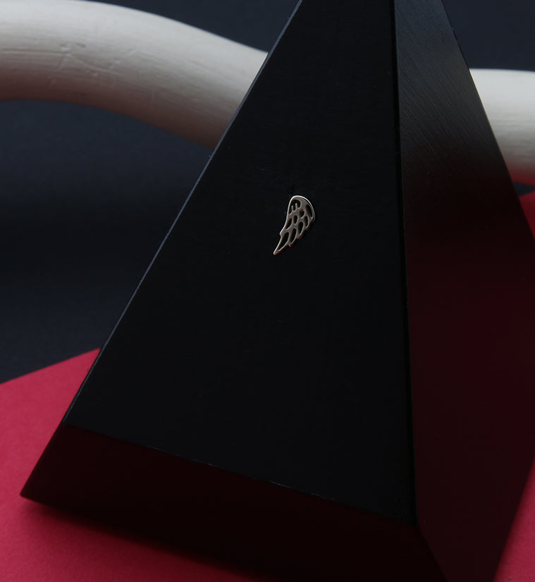 14kt Gold Angel Wing Threadless Top (Left Ear)