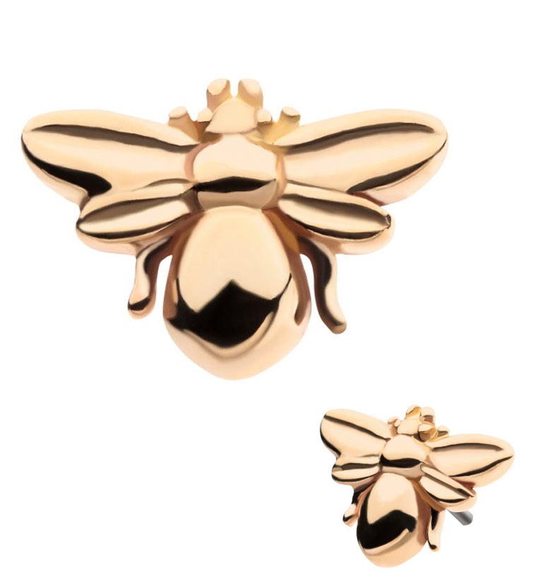 14kt Gold Bee Threadless Top