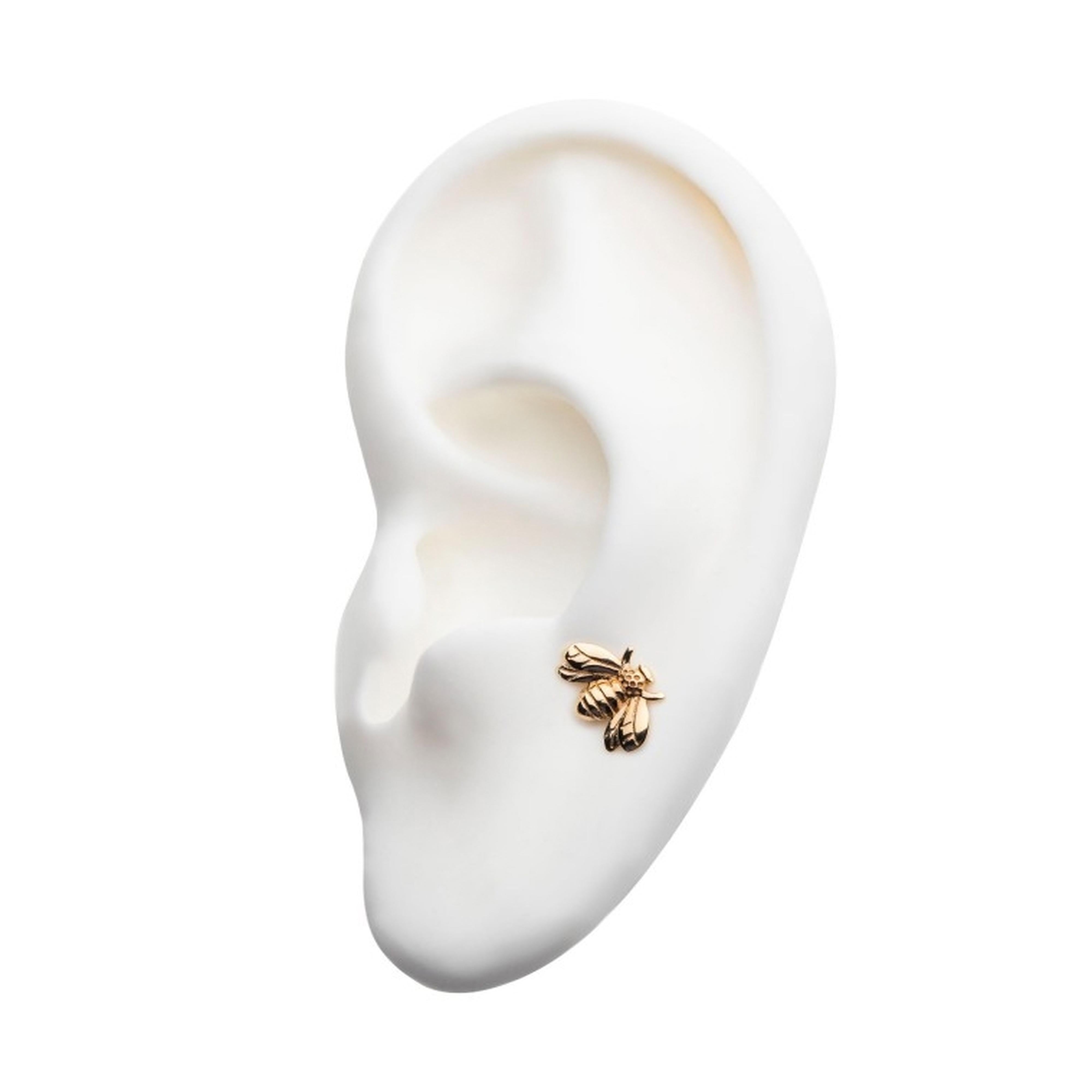 14kt Gold Bumblebee Threadless Top