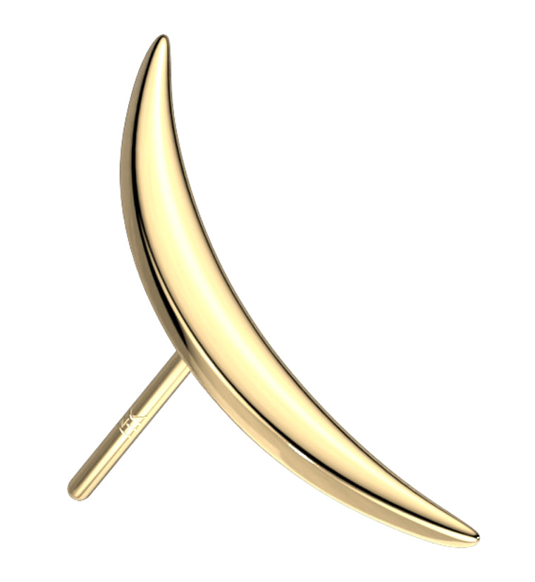 14kt Gold Curve Threadless Top