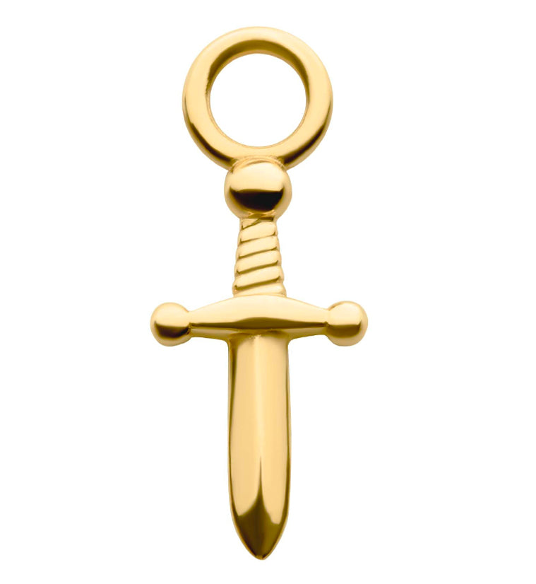 14kt Gold Dagger Charm