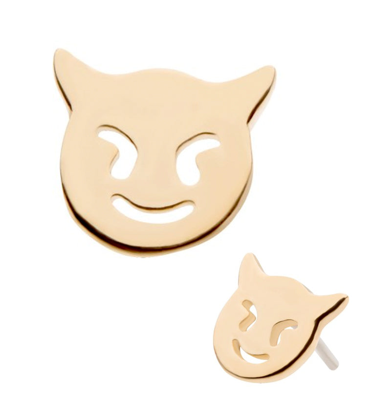 14kt Gold Devil Threadless Top