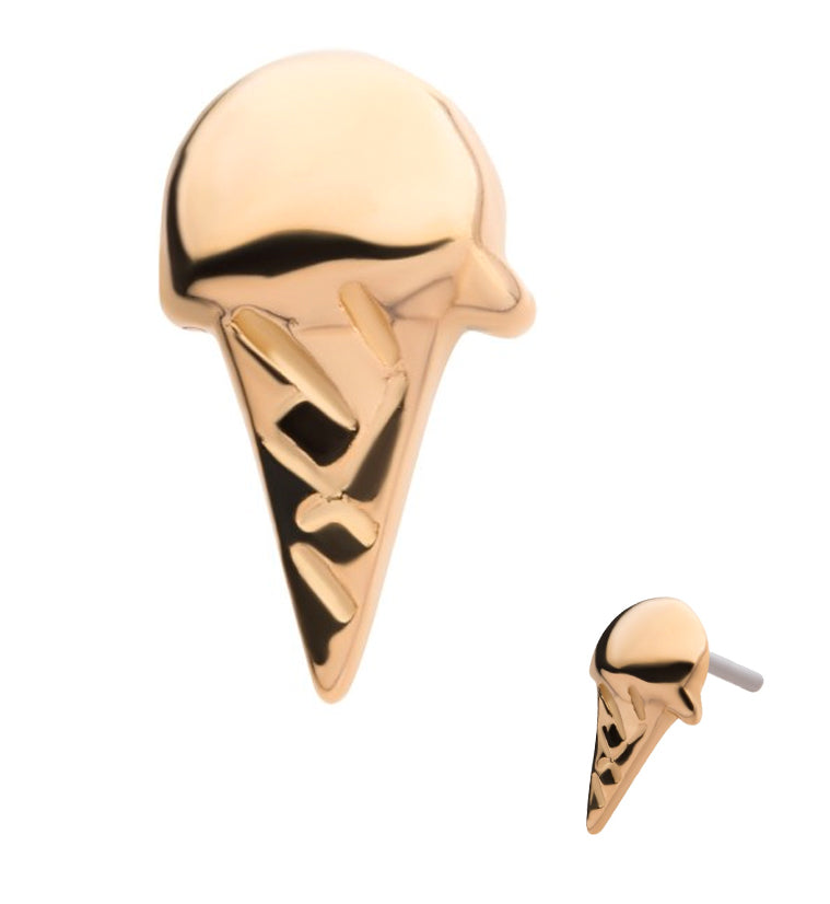 14kt Gold Ice Cream Threadless Top