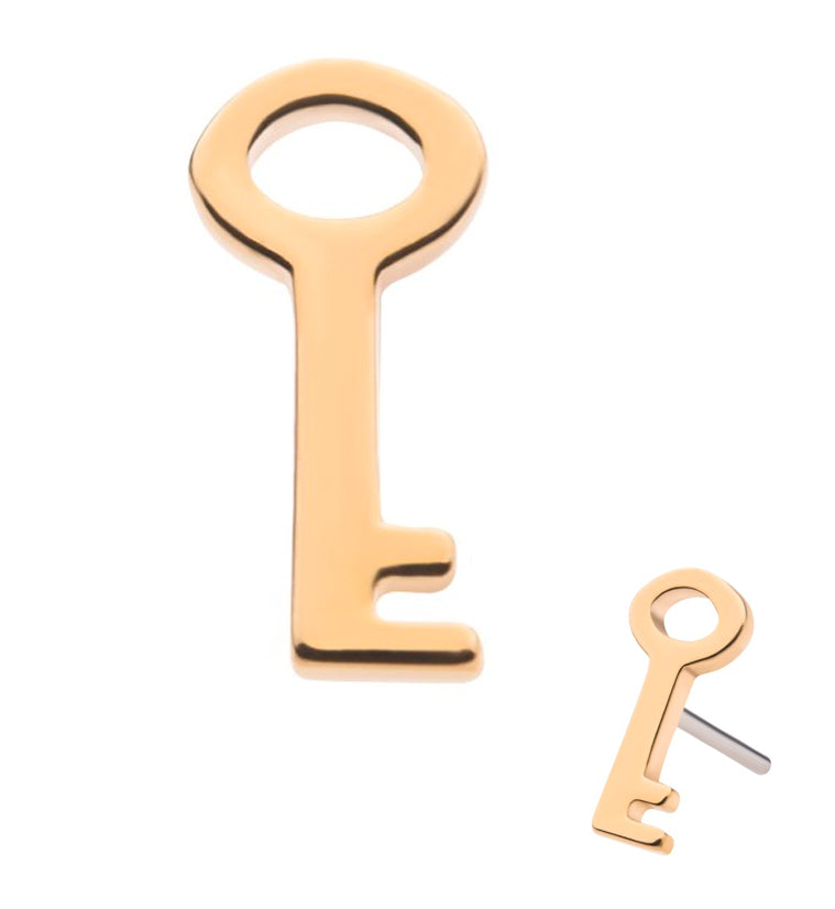 14kt Gold Key Threadless Top