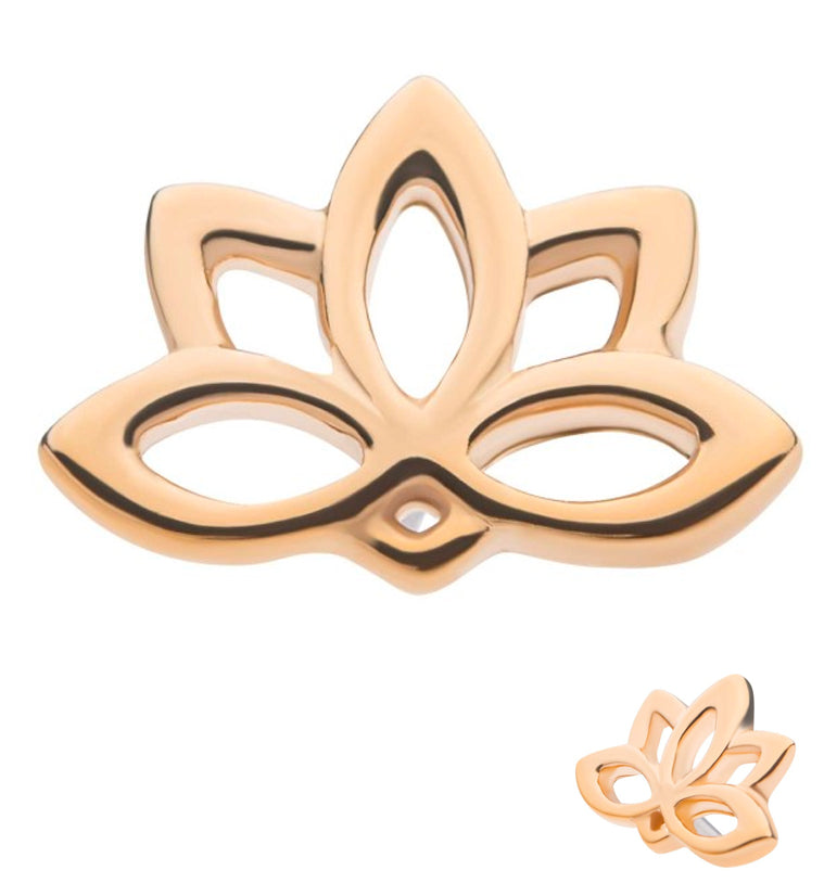 14kt Gold Lotus Threadless Top