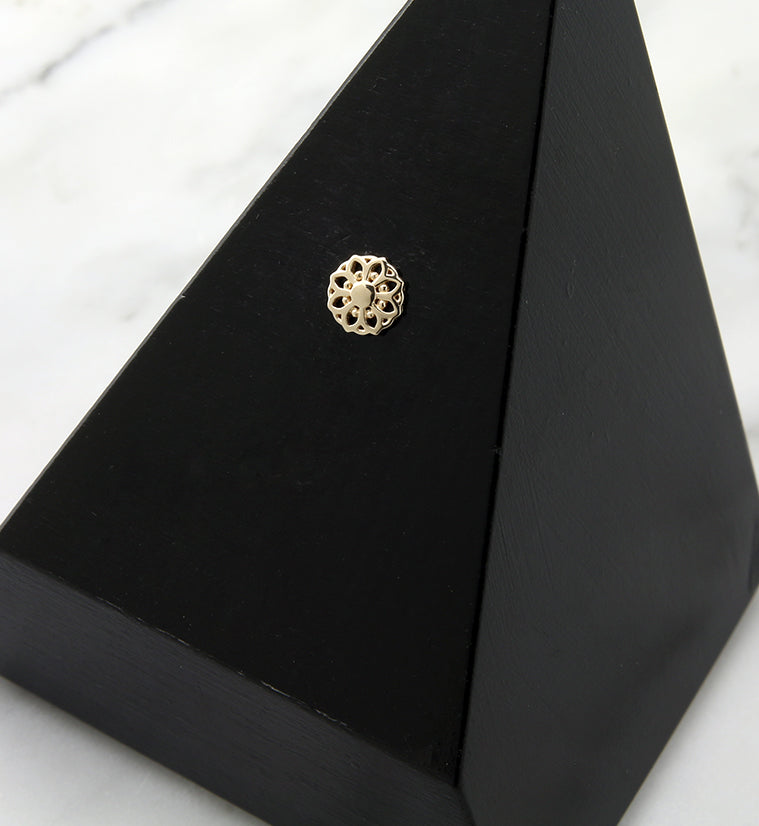 14kt Gold Mandala Threadless Top