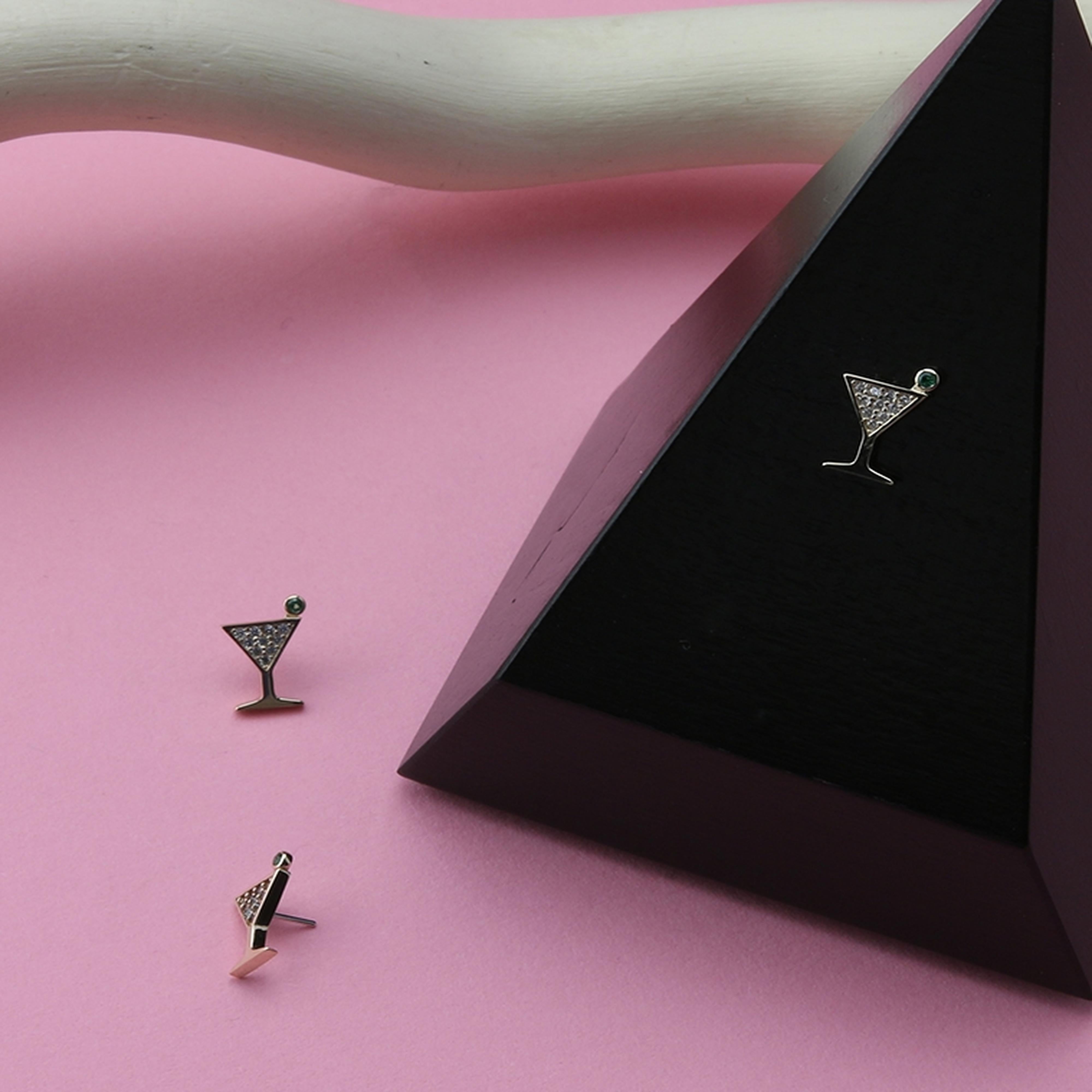 14kt Gold Martini Threadless Top