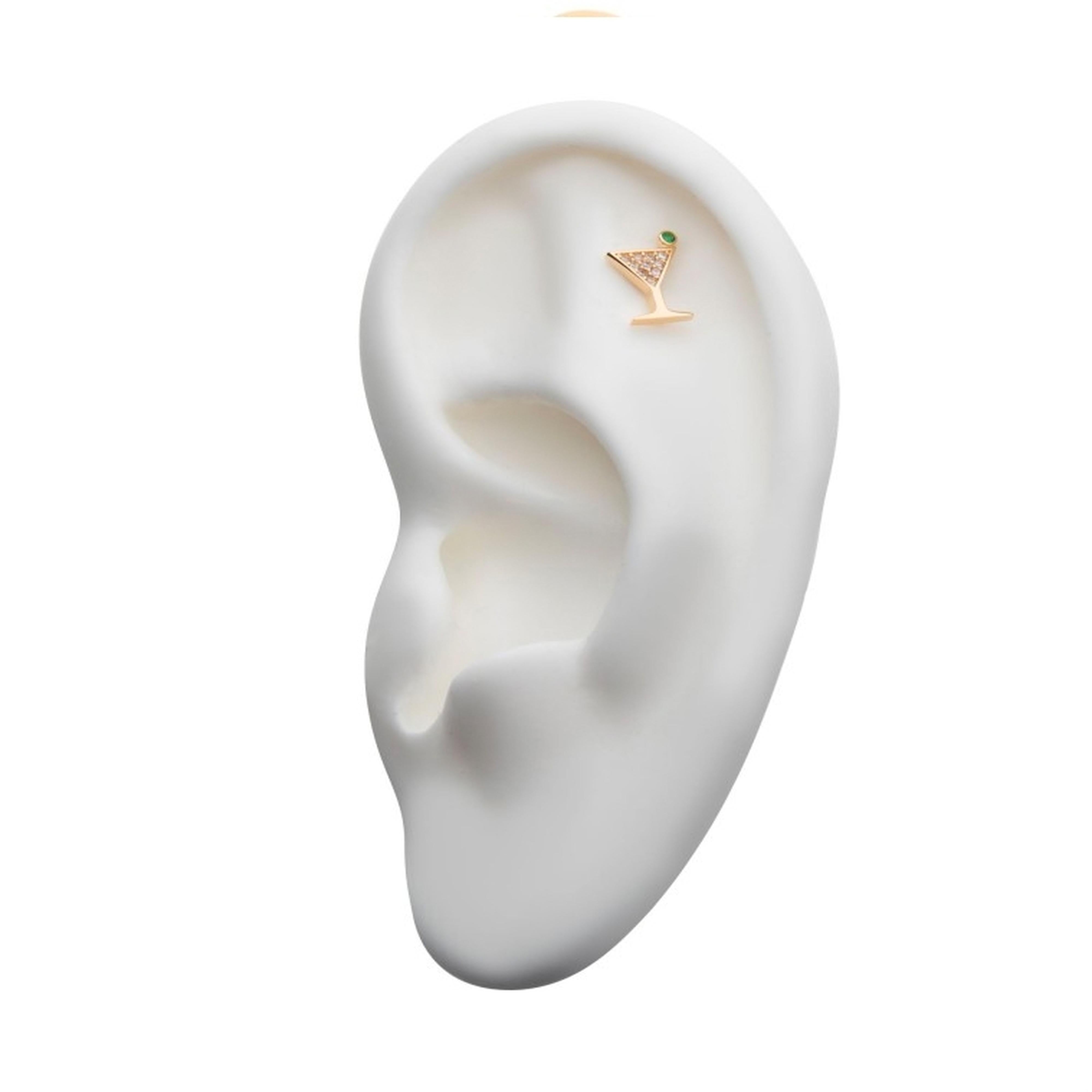 14kt Gold Martini Threadless Top