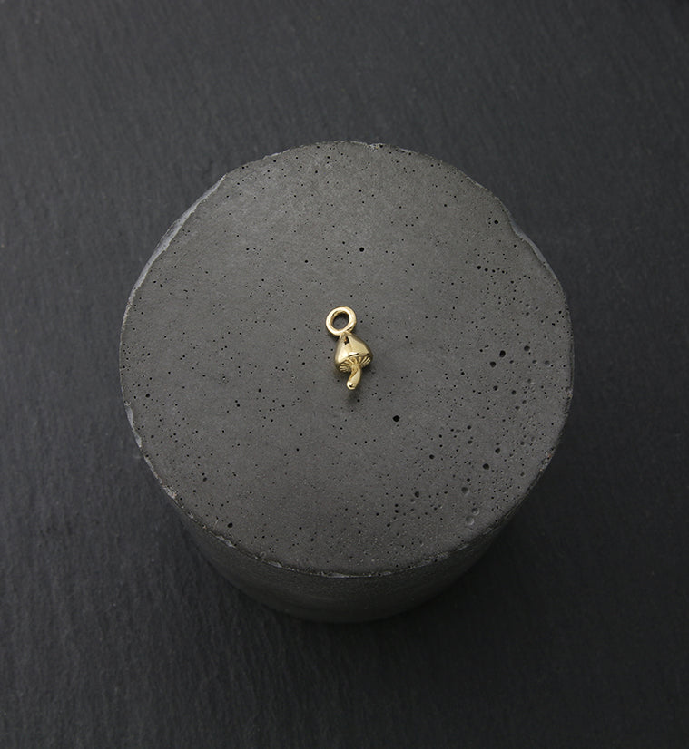 14kt Gold Mushroom Charm