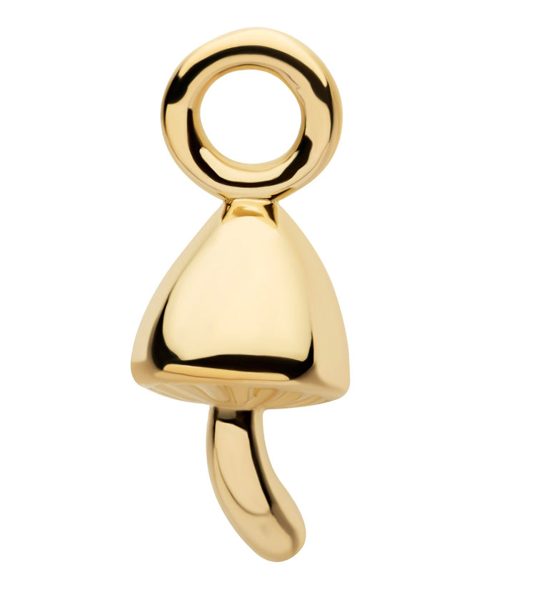 14kt Gold Mushroom Charm