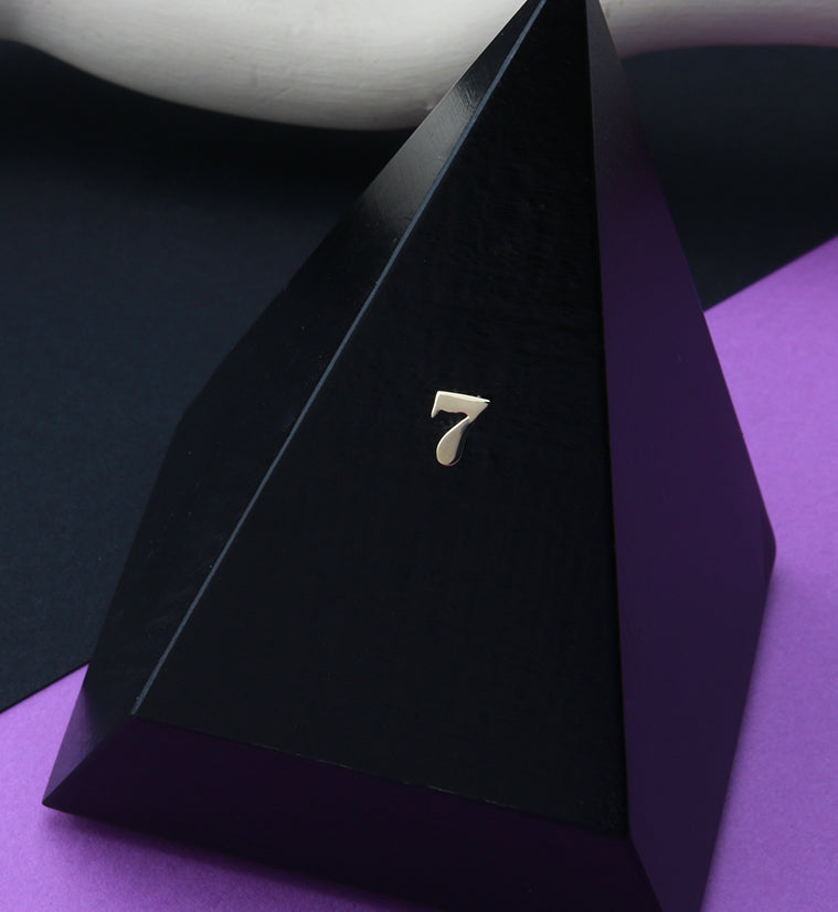 14kt Gold Number 7 Threadless Top