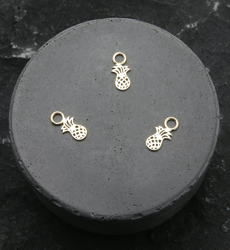 14kt Gold Pineapple Charm