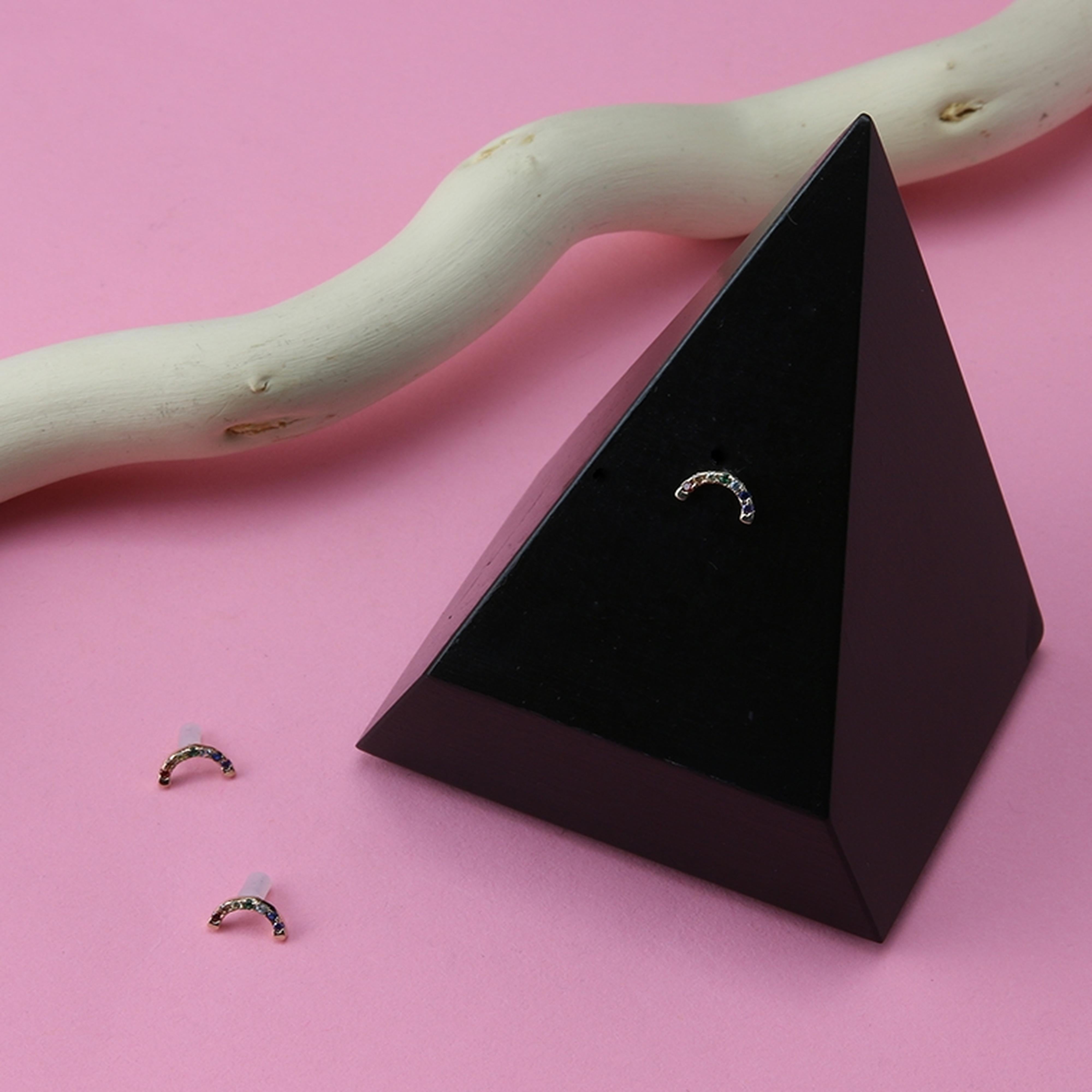 14kt Gold Rainbow Threadless Top