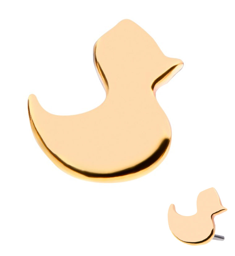 14kt Gold Rubber Duck Threadless Top
