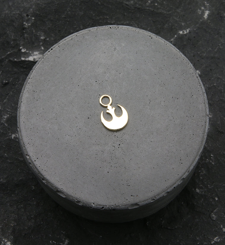 14kt Gold Star Wars Rebel Charm