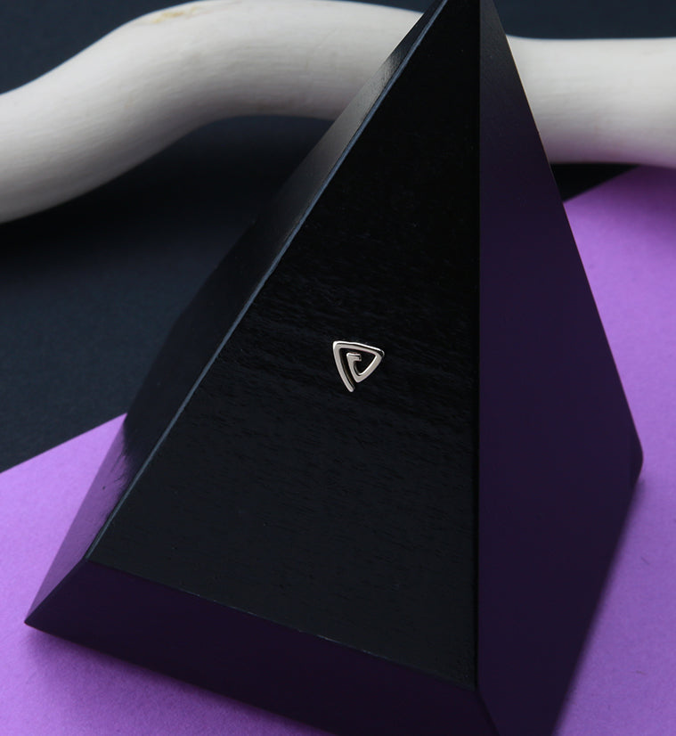 14kt Gold Straight Edge Spiral Threadless Top