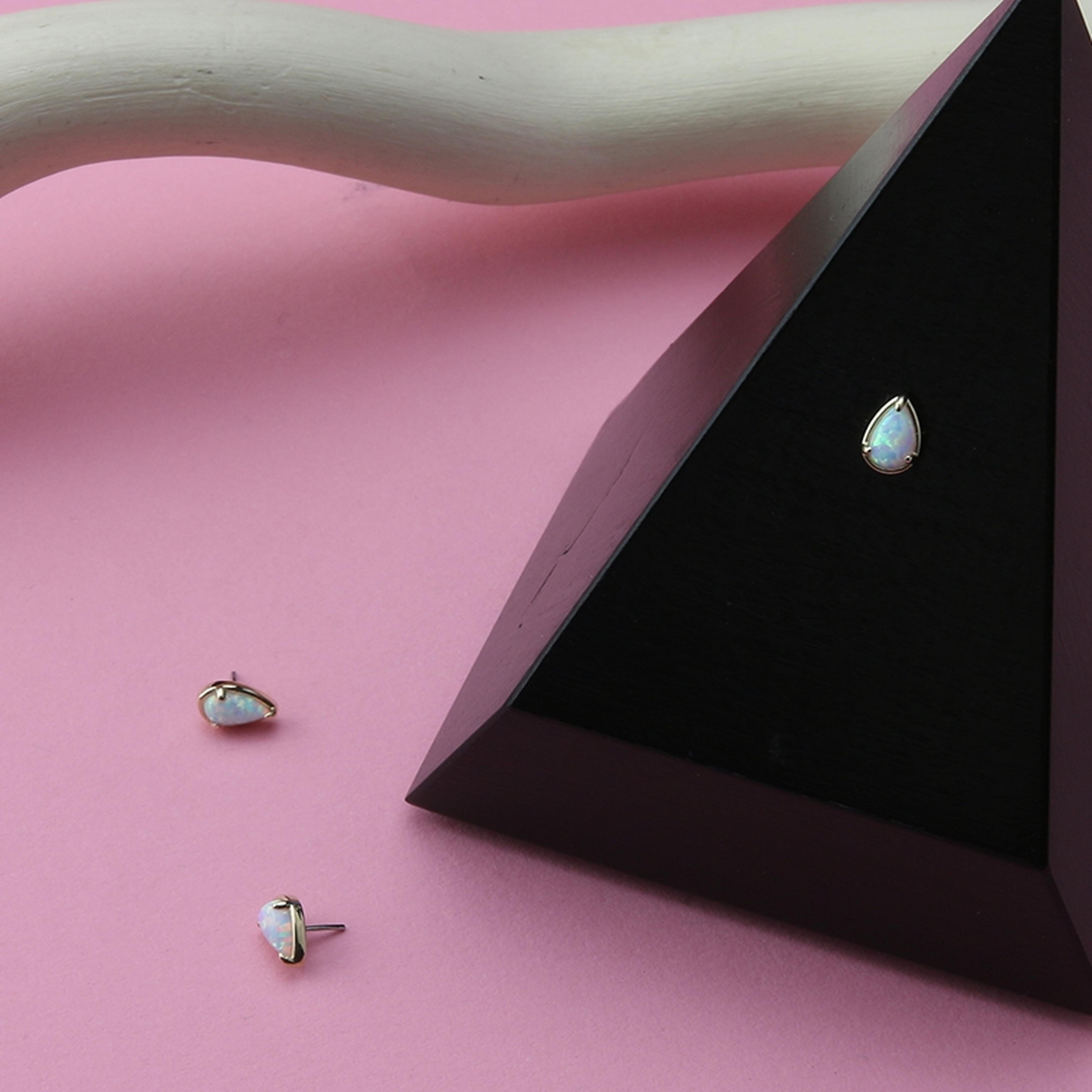 14kt Gold Weep Opalite Threadless Top