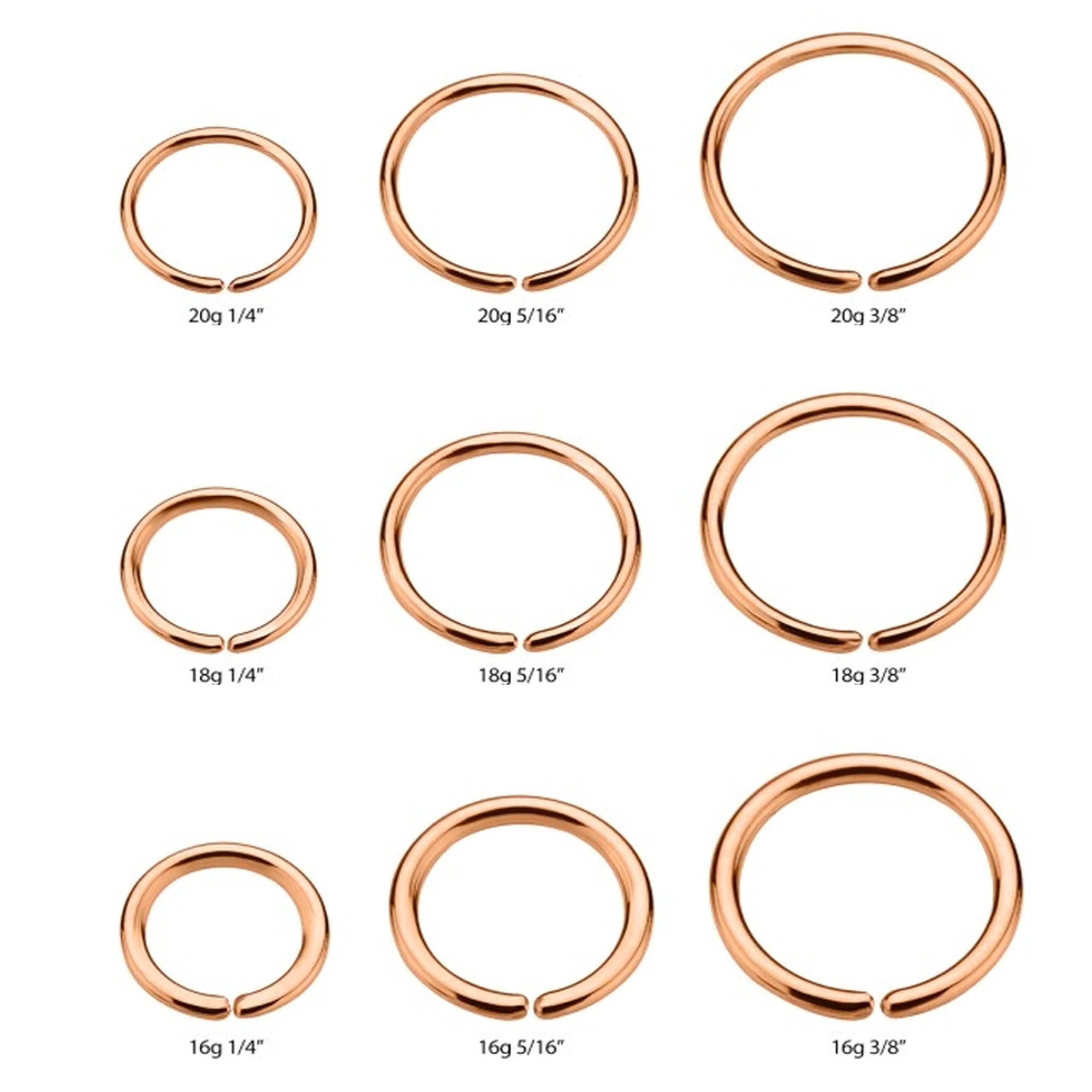 14kt Rose Gold Seamless Hoop Ring