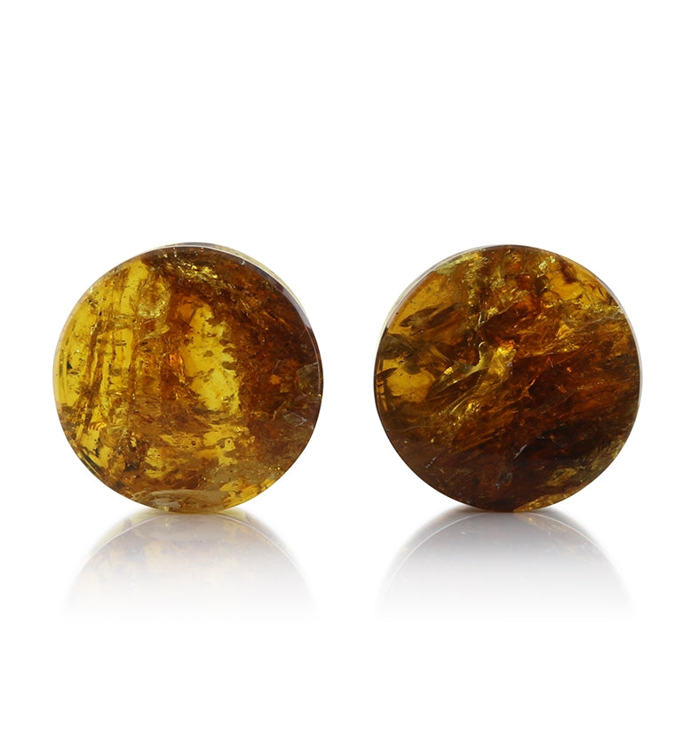 Chiapas Amber Plugs 5/8" (16mm)
