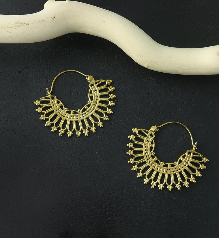 18G Crown Brass Hangers / Earrings