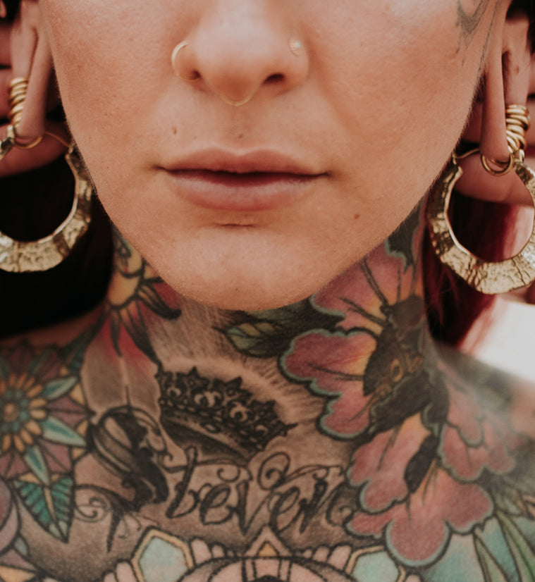 18G Hammered Tunnel Brass Hangers / Earrings