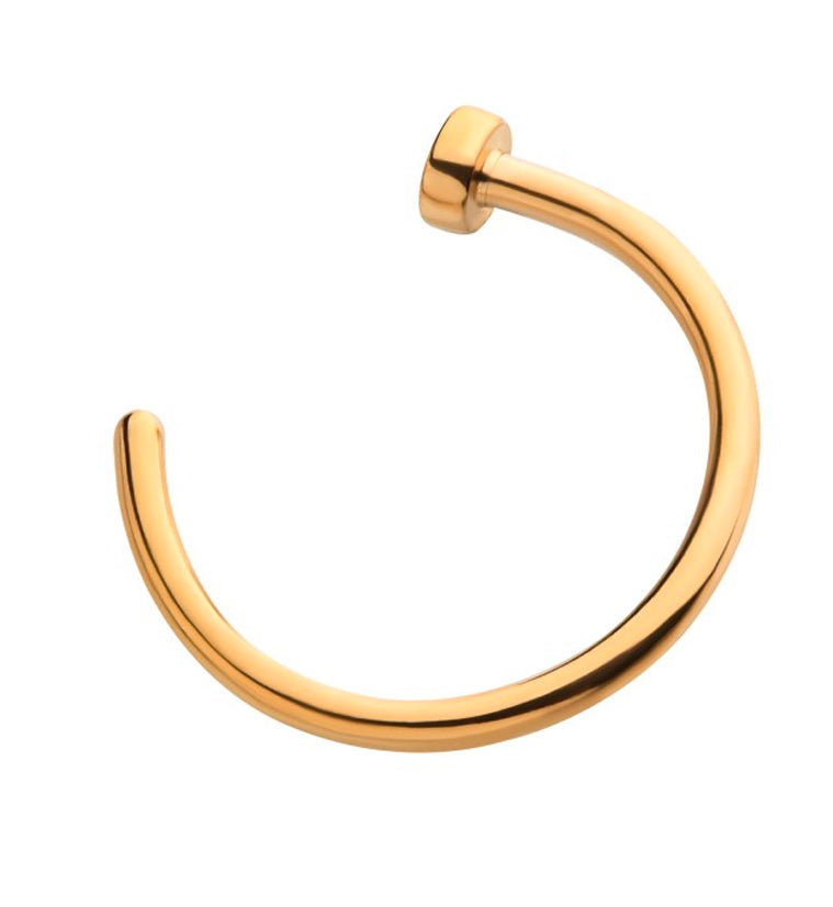 24kt Gold PVD Titanium Nose Hoop Ring